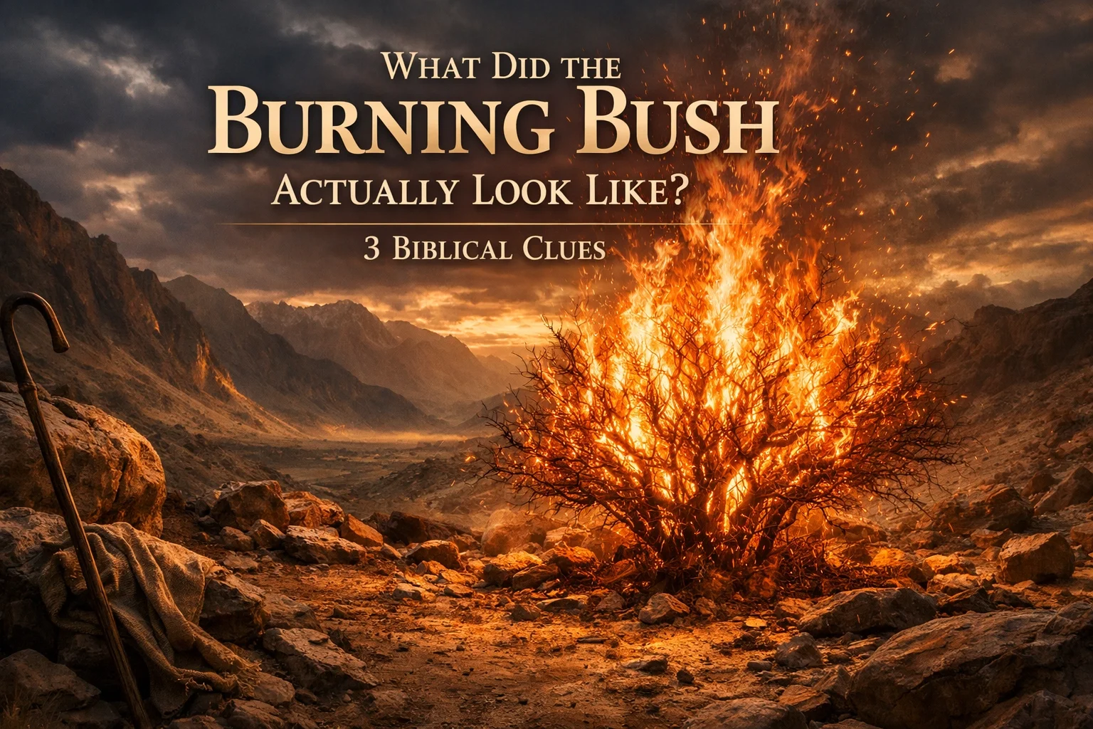 WHAT DID THE BURNING BUSH ACTUALLY LOOK LIKE? 3 BIBLICAL CLUES
