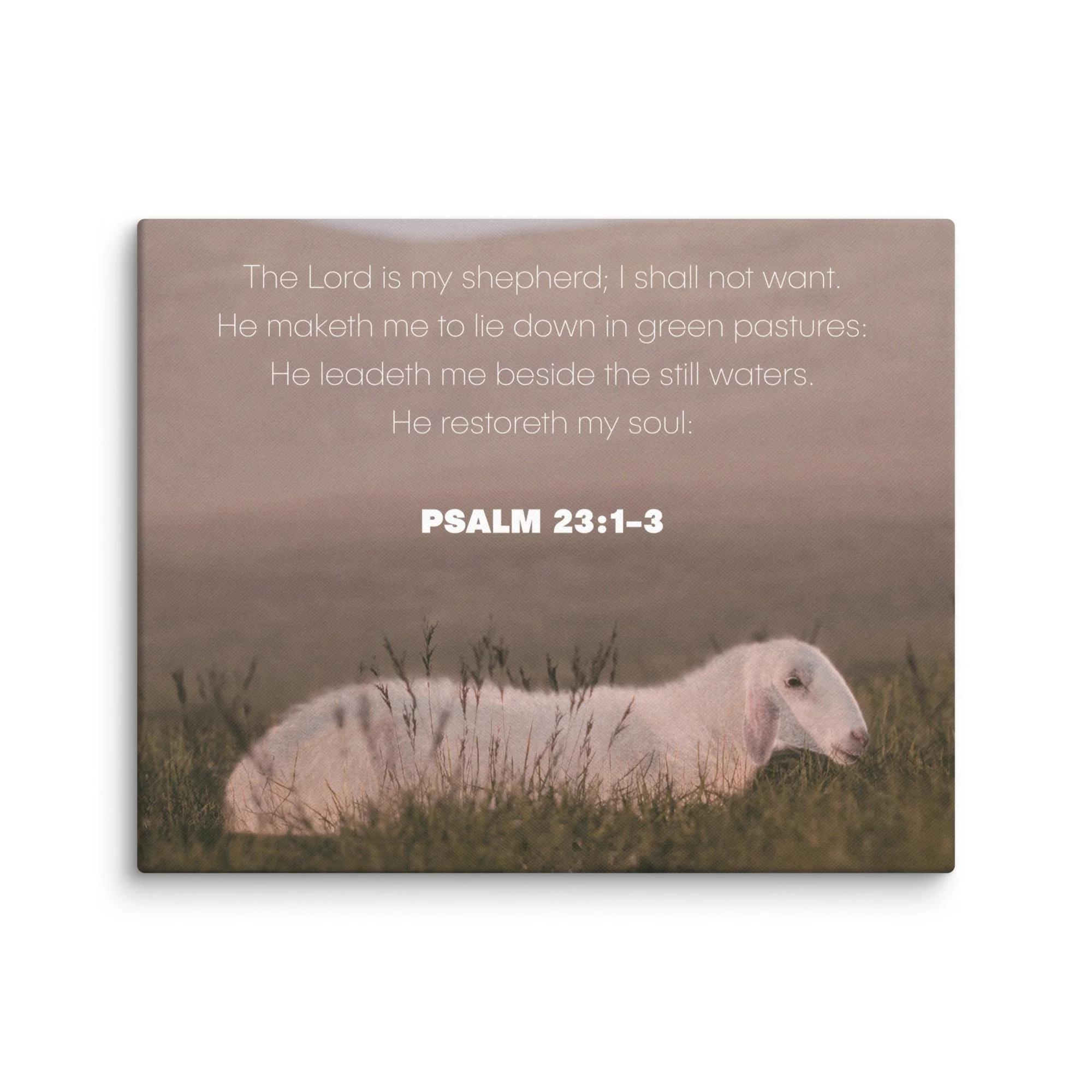 7TH TRUMPET PSALM 23 CANVAS WALL ART | GOOD SHEPHERD CHRISTIAN HOME DECOR
