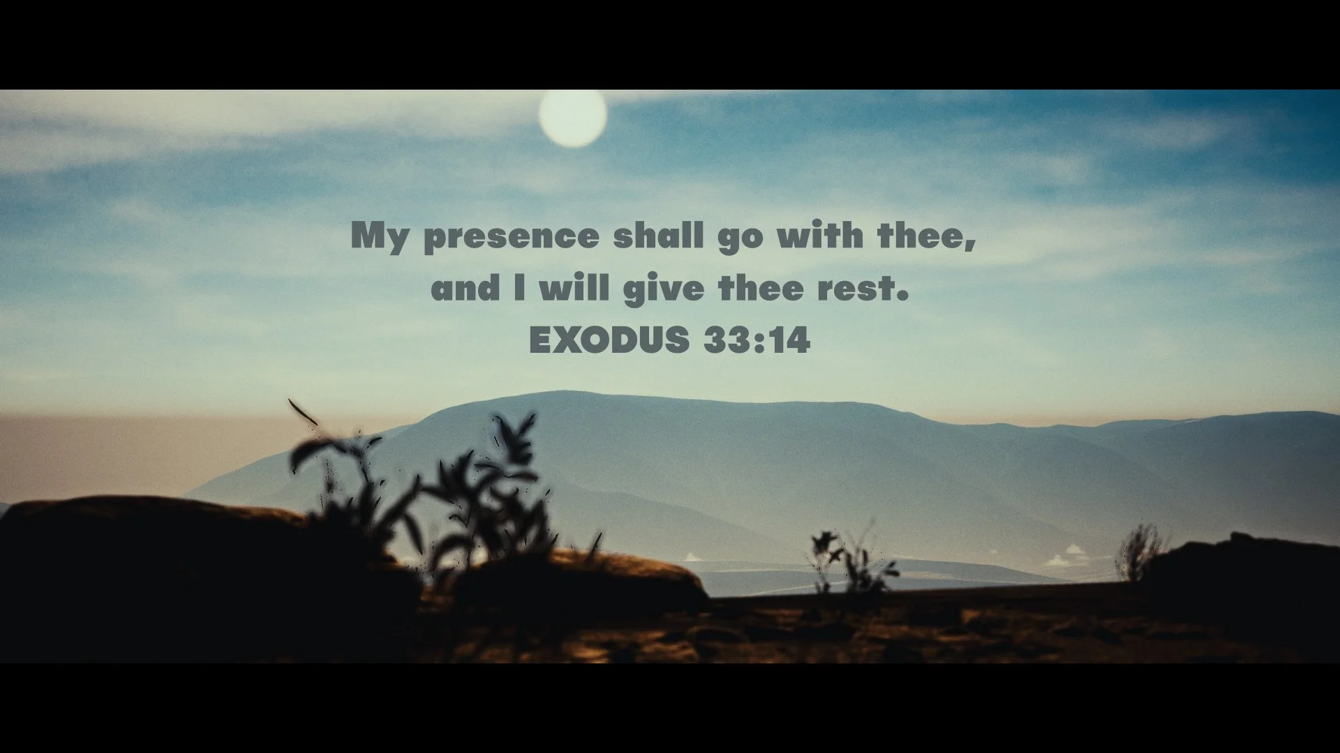 REST IN HIS PRESENCE | EXODUS 33:14 SERMON INTRO VIDEO