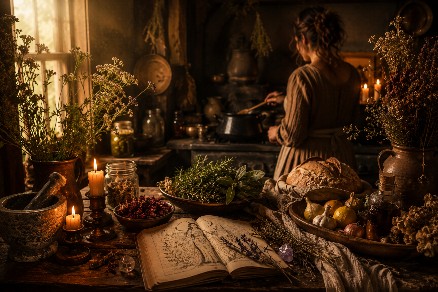Kitchen Magic and the Mind: The Great Mother and Hearth-Keeper Archetype Explained