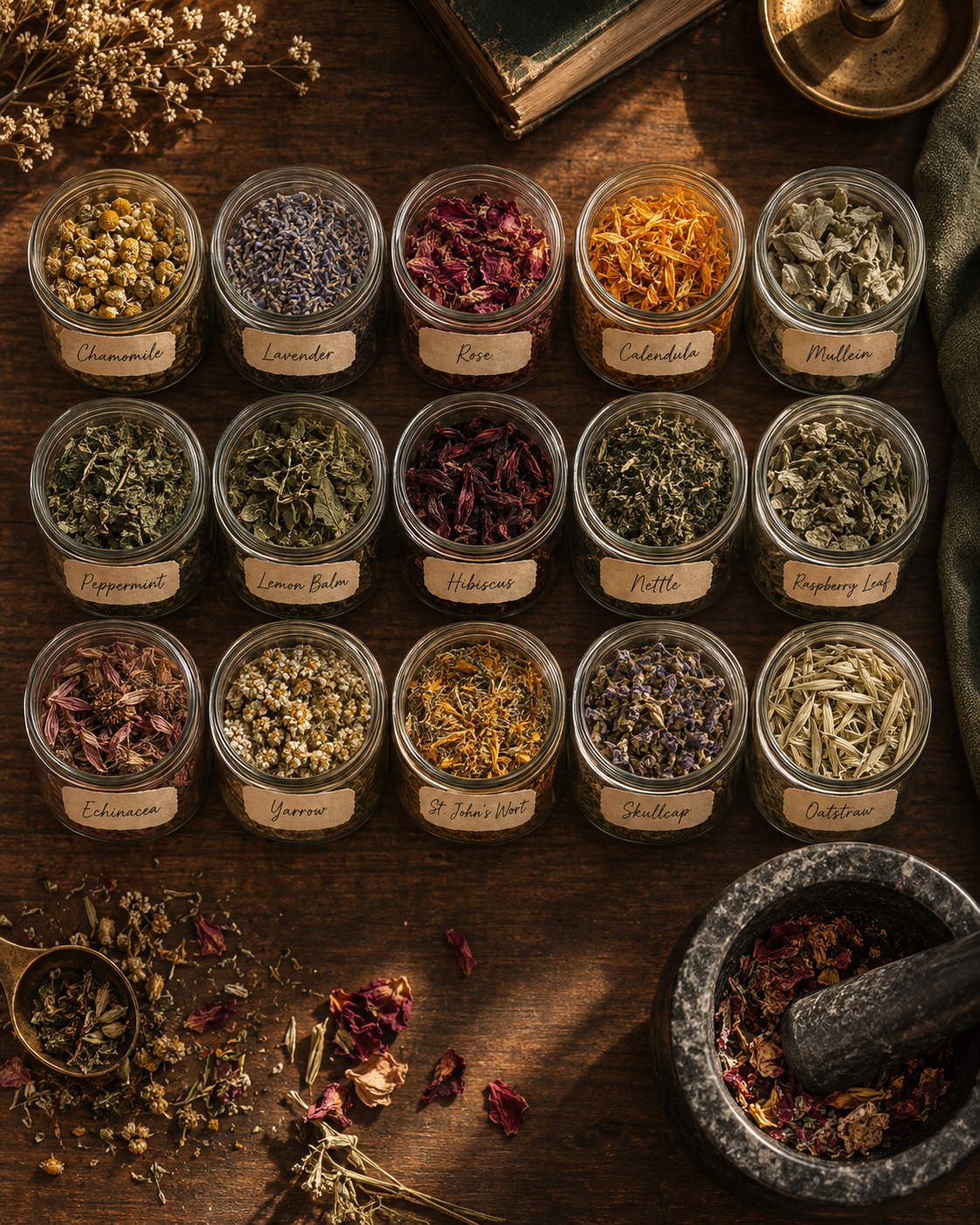 The Witch's Fall Apothecary: 15 Herbs to Keep for Protection, Love, Money &amp; Cleansing