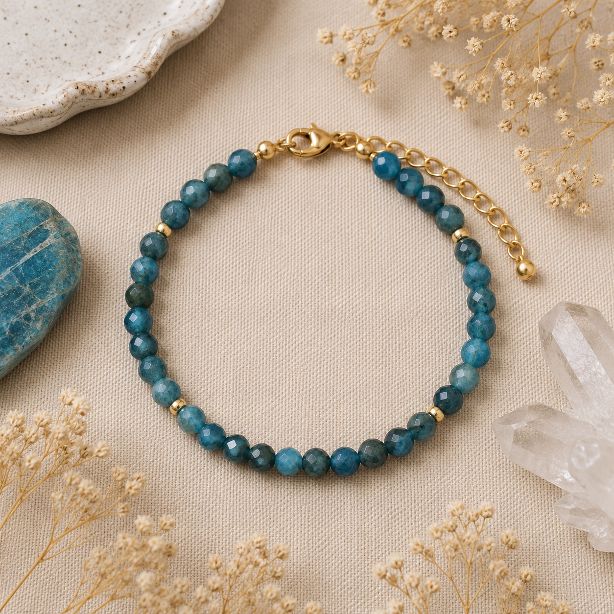 Apatite Bracelet | Clarity, Motivation & Manifestation Stone