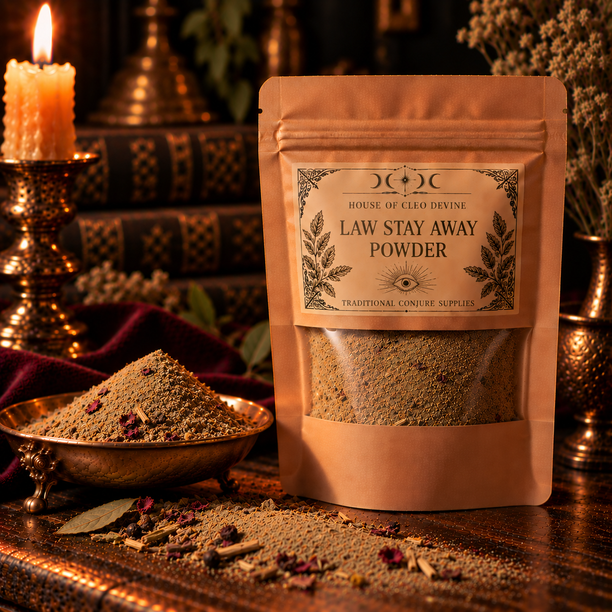 Law Stay Away Powder | Southern Conjure Powder for Privacy & Keeping Trouble Away