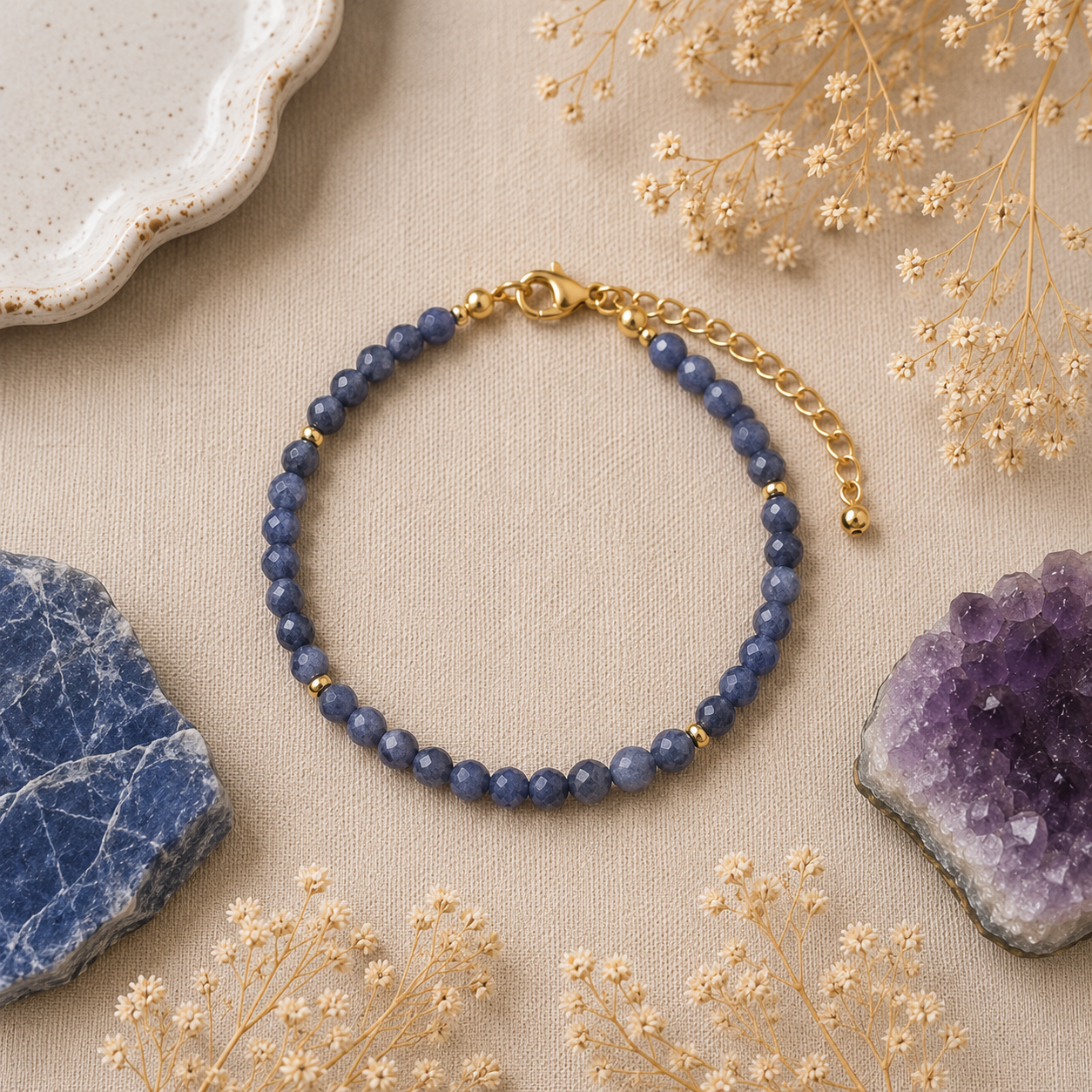 Sapphire Bracelet | Wisdom, Truth & Divine Clarity Stone