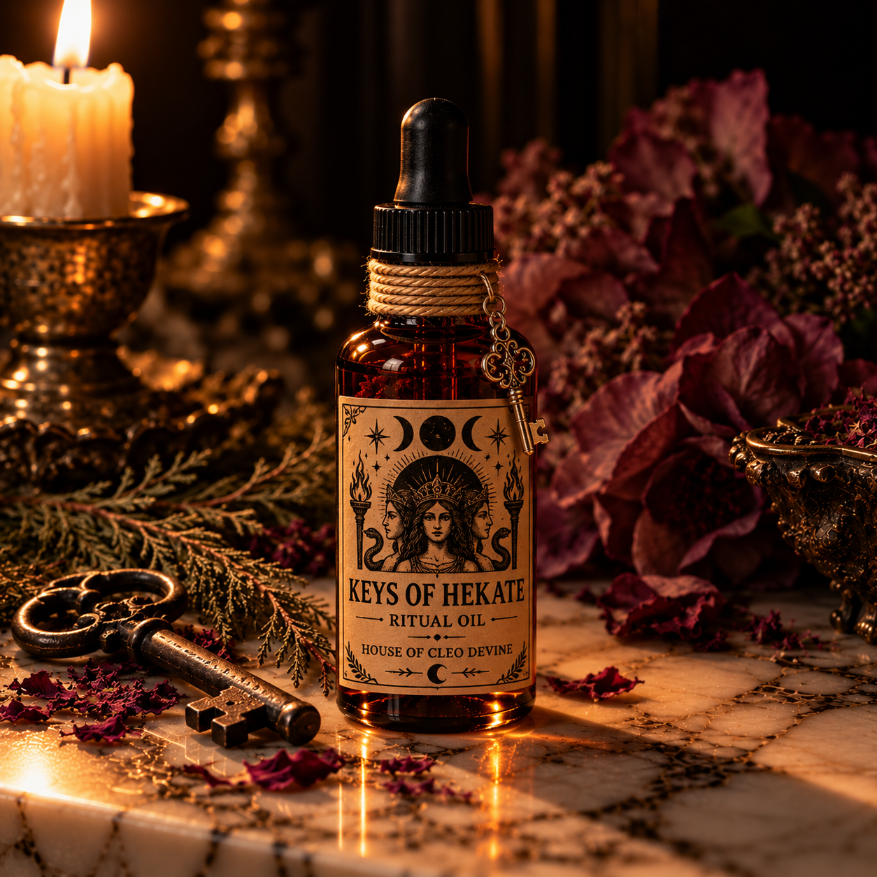 Keys of Hekate Ritual Oil | Hekate Oil for Crossroads Magic