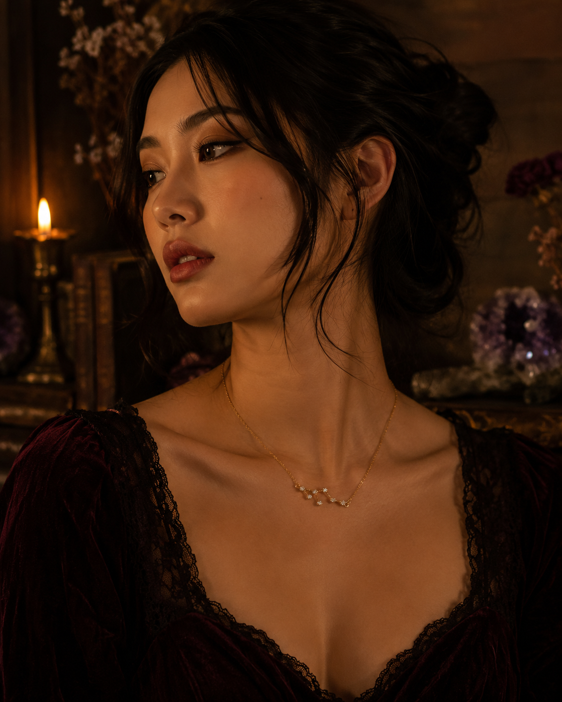 Leo Constellation Necklace | Zodiac Jewelry | Jul 23 - Aug 22