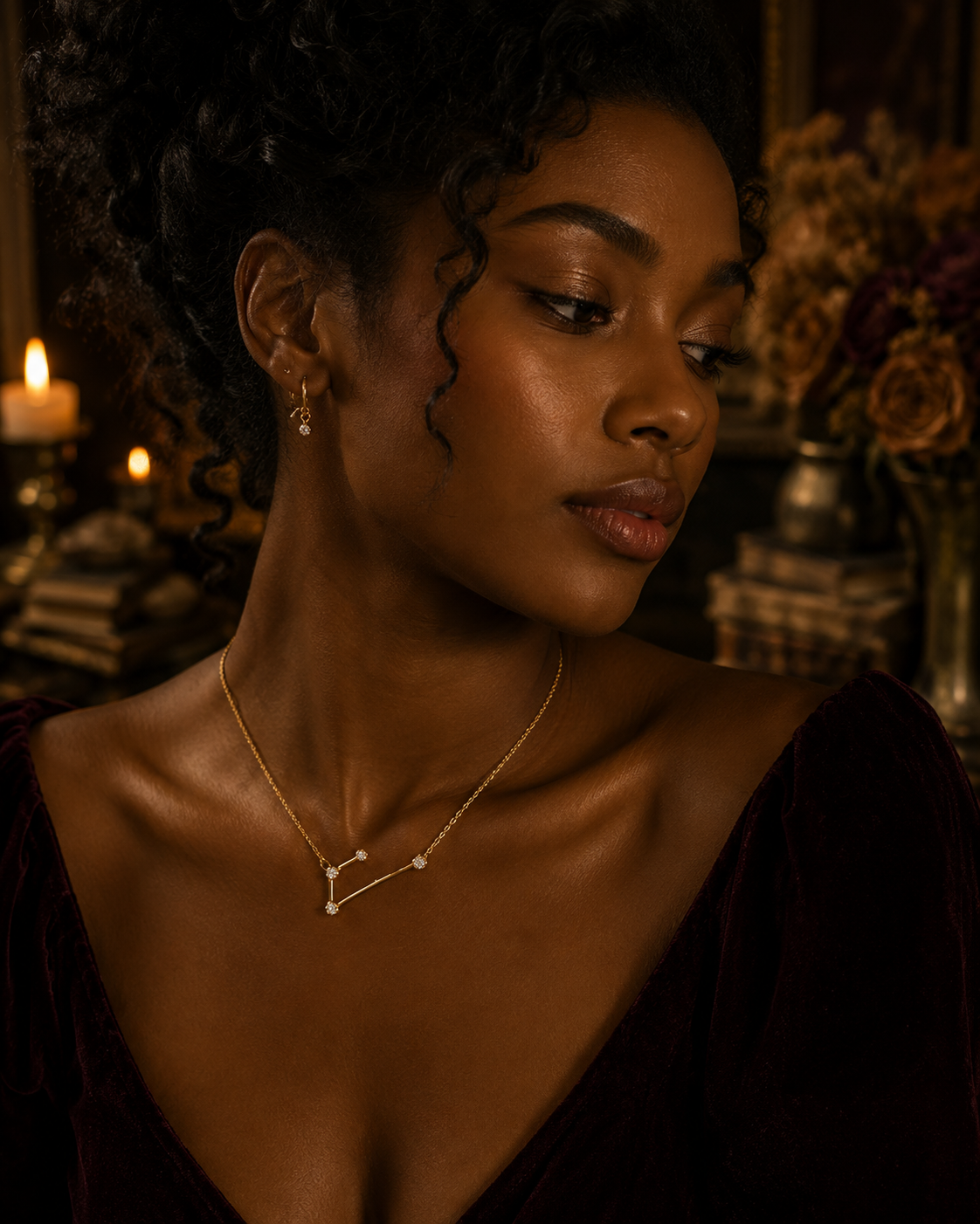 Aries Constellation Necklace | Zodiac Jewelry | Mar 21 - Apr 19