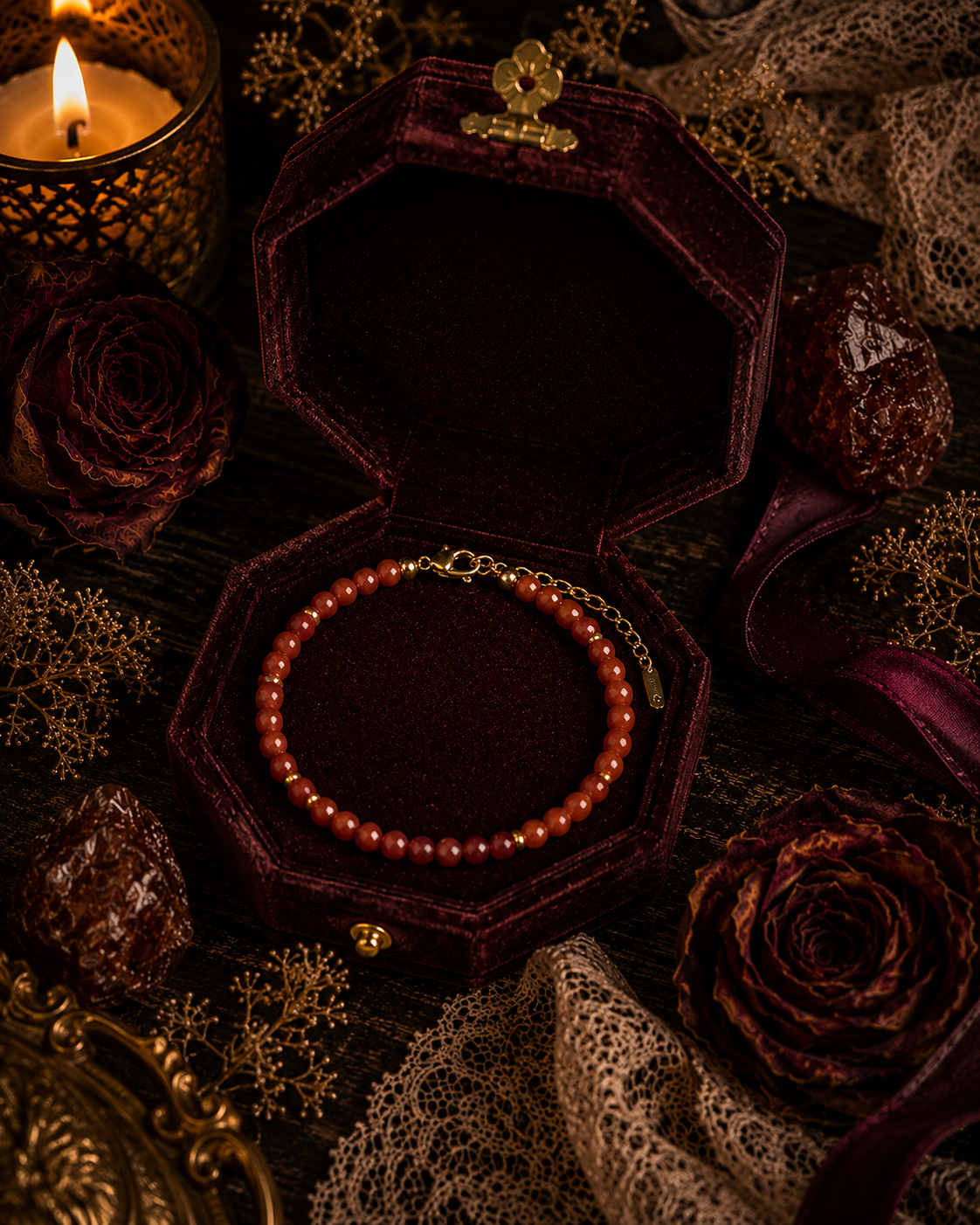 Red Jasper Bracelet | Strength, Stamina & Root Chakra Stone