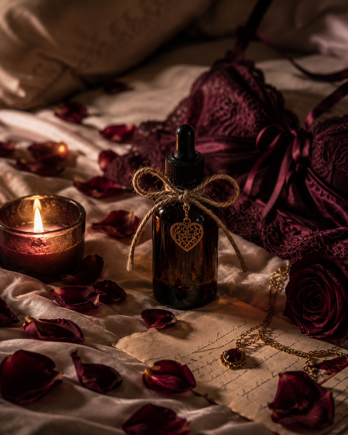 Irresistible Love & Attraction Ritual Oil | Sensual Confidence Playful Flirtation Chemistry and Dark Feminine