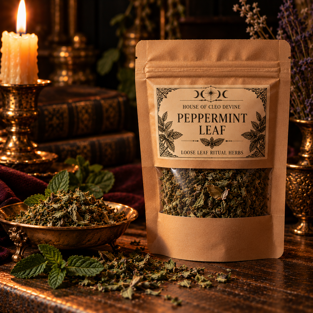 Peppermint (Mentha × piperita) Leaf | Cleansing Herb, Money Drawing, Purification