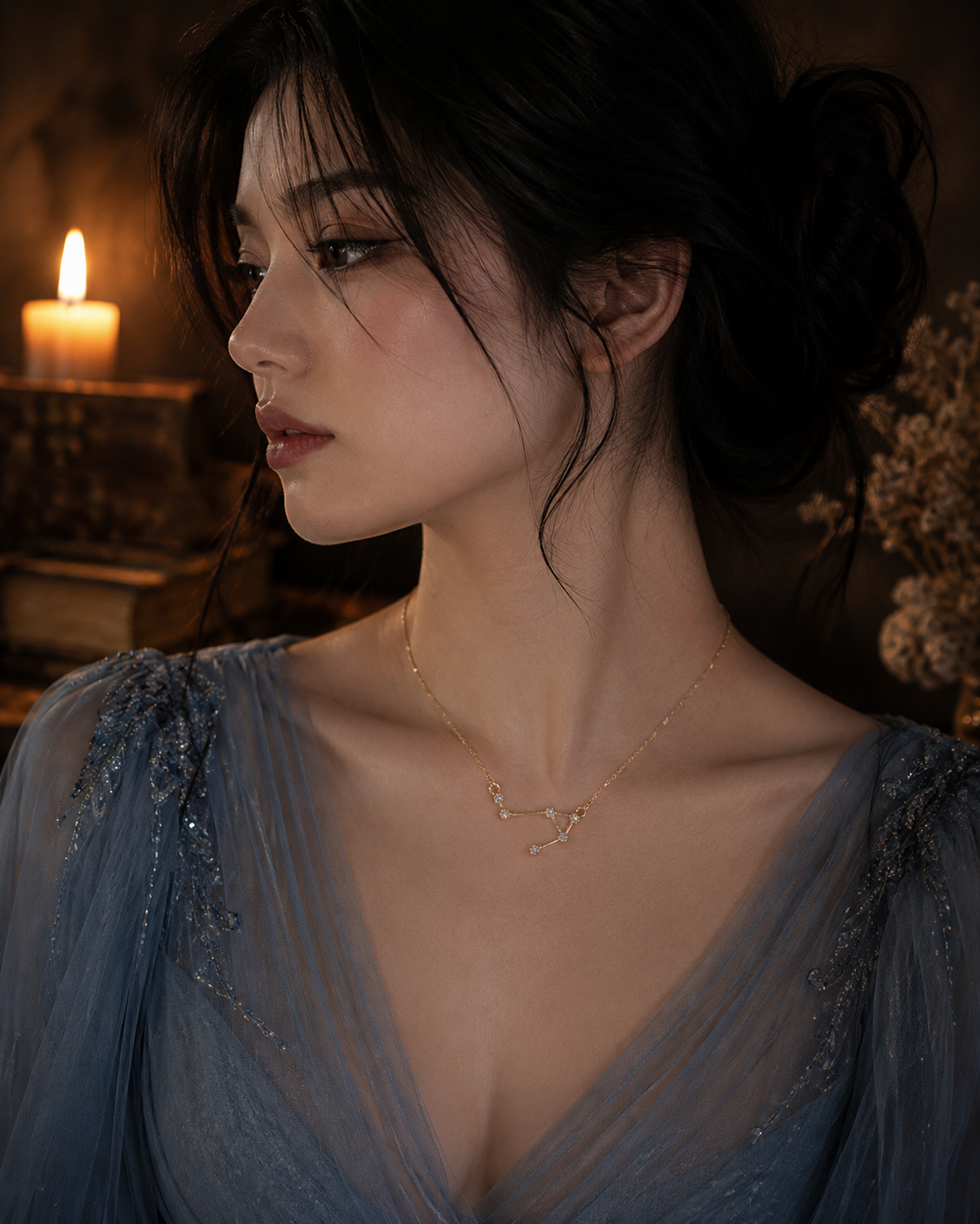 Libra Constellation Necklace | Zodiac Jewelry | Sep 23 - Oct 22