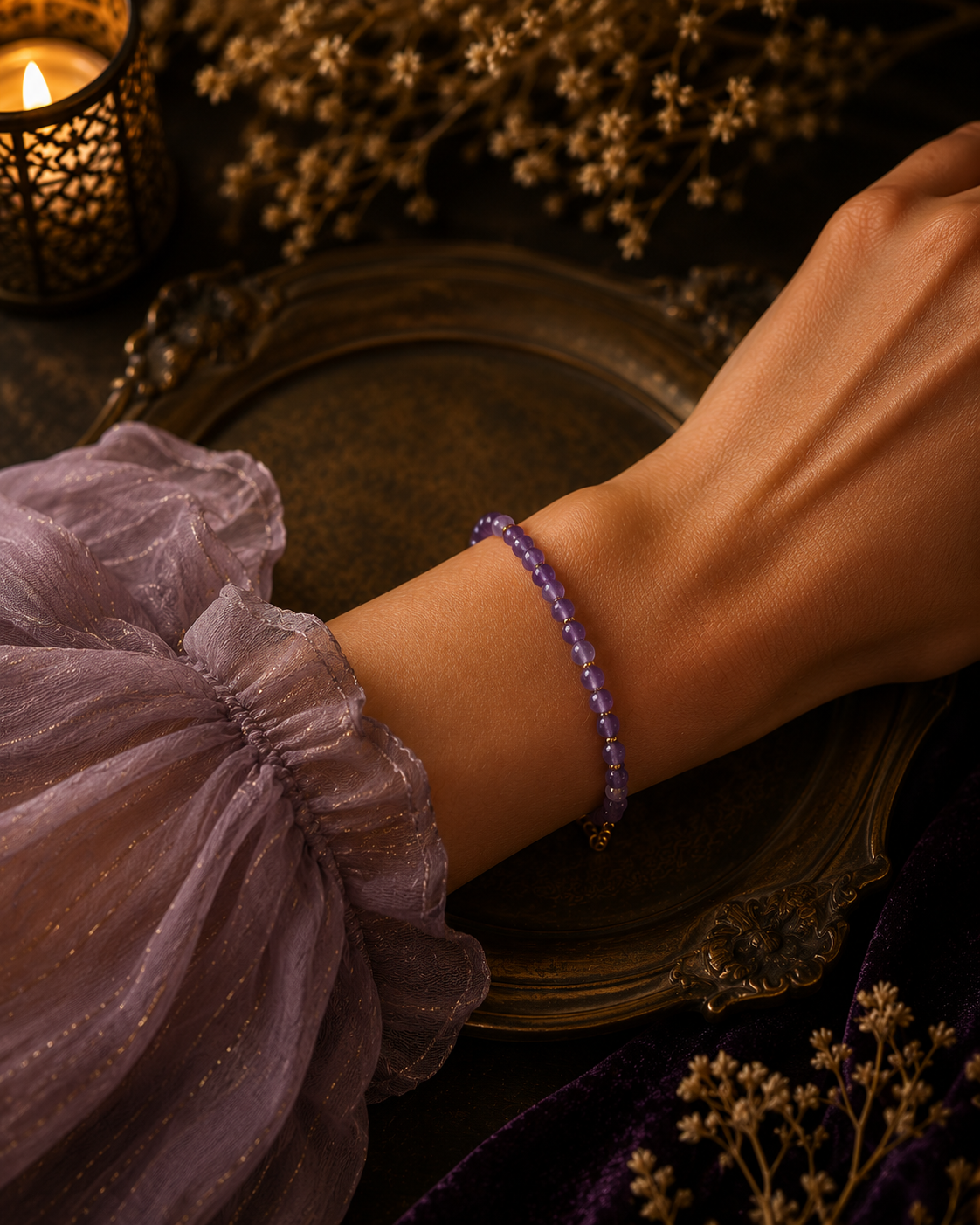 Amethyst Bracelet | Intuition, Calm & Spiritual Protection Stone