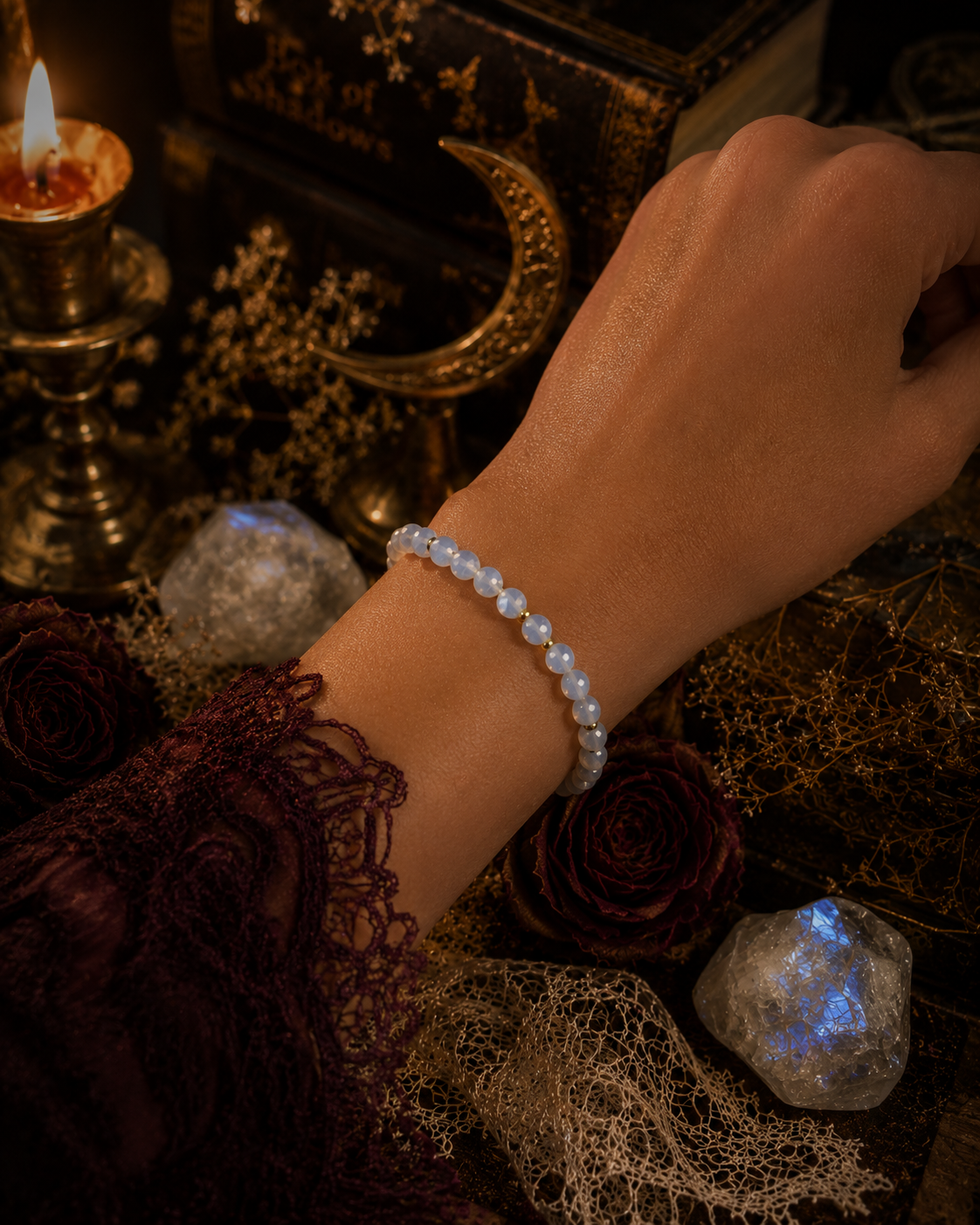 White Opal Bracelet | Hope, Amplification & Emotional Light Stone