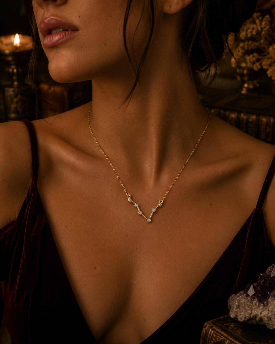 Pisces Constellation Necklace | Zodiac Jewelry | Feb 19 - Mar 20