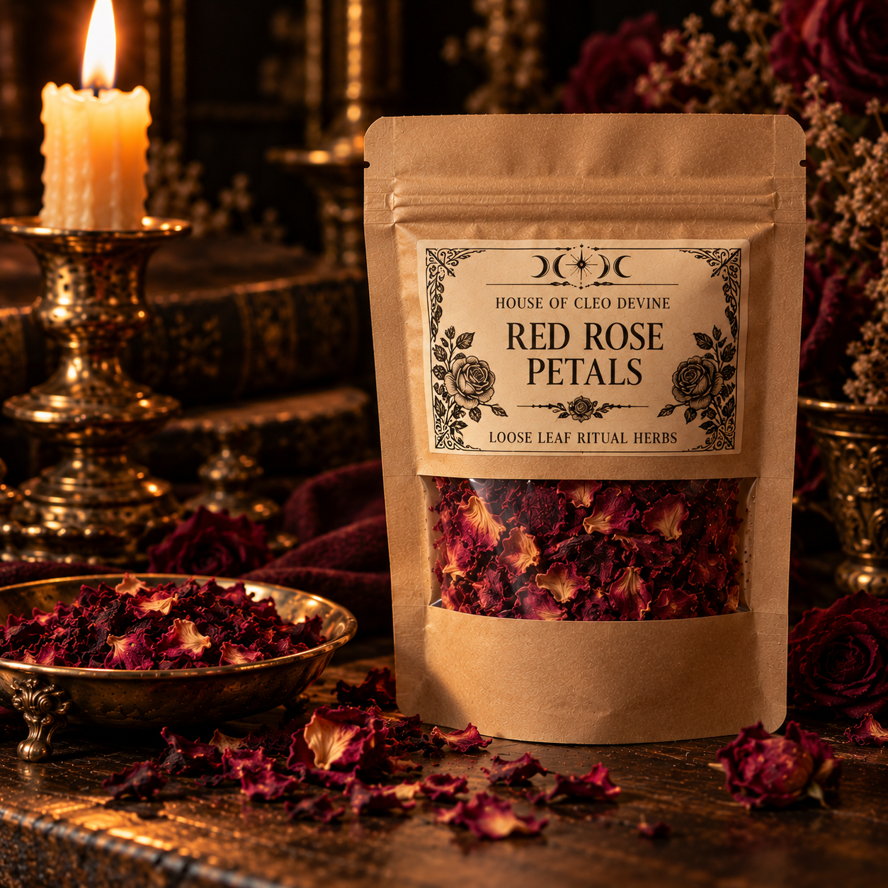 Rose (Rosa spp.) Petals | Love Herb, Self-Love, Glamour Magic