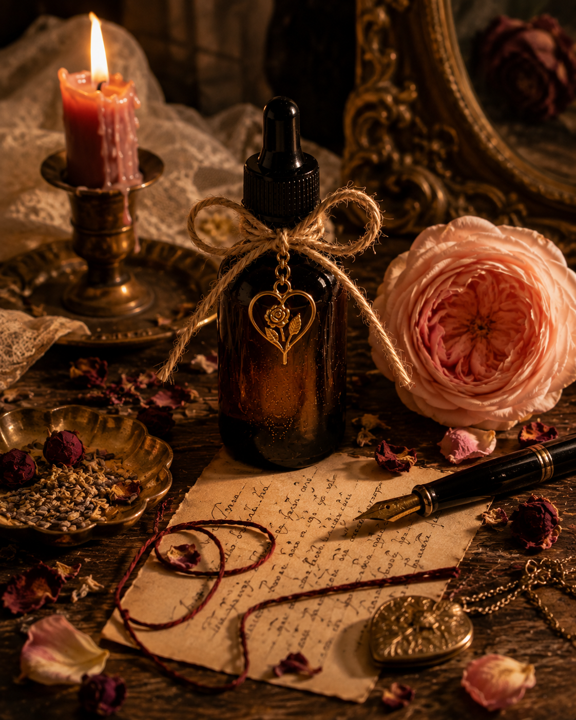 Honeyed Hearts Love & Attraction Ritual Oil | Kindness Patience Empathy