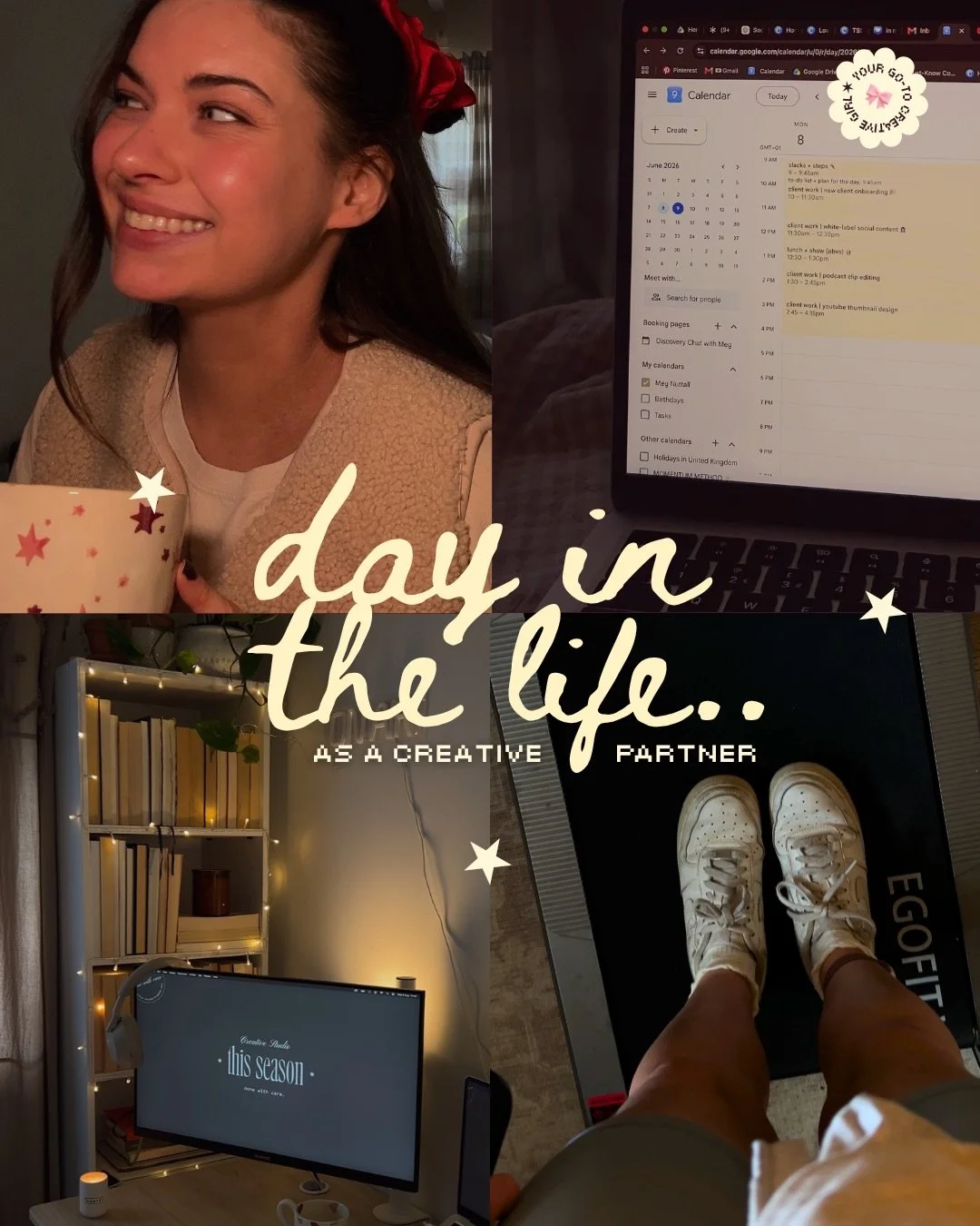 what a monday looks like in my life as a creative partner to multiple founders + creators

onboarding a new client, video editing, podcast clips, editing and YouTube thumbnail designs - what a way to start the week!

any other secret PLL fans here? ?