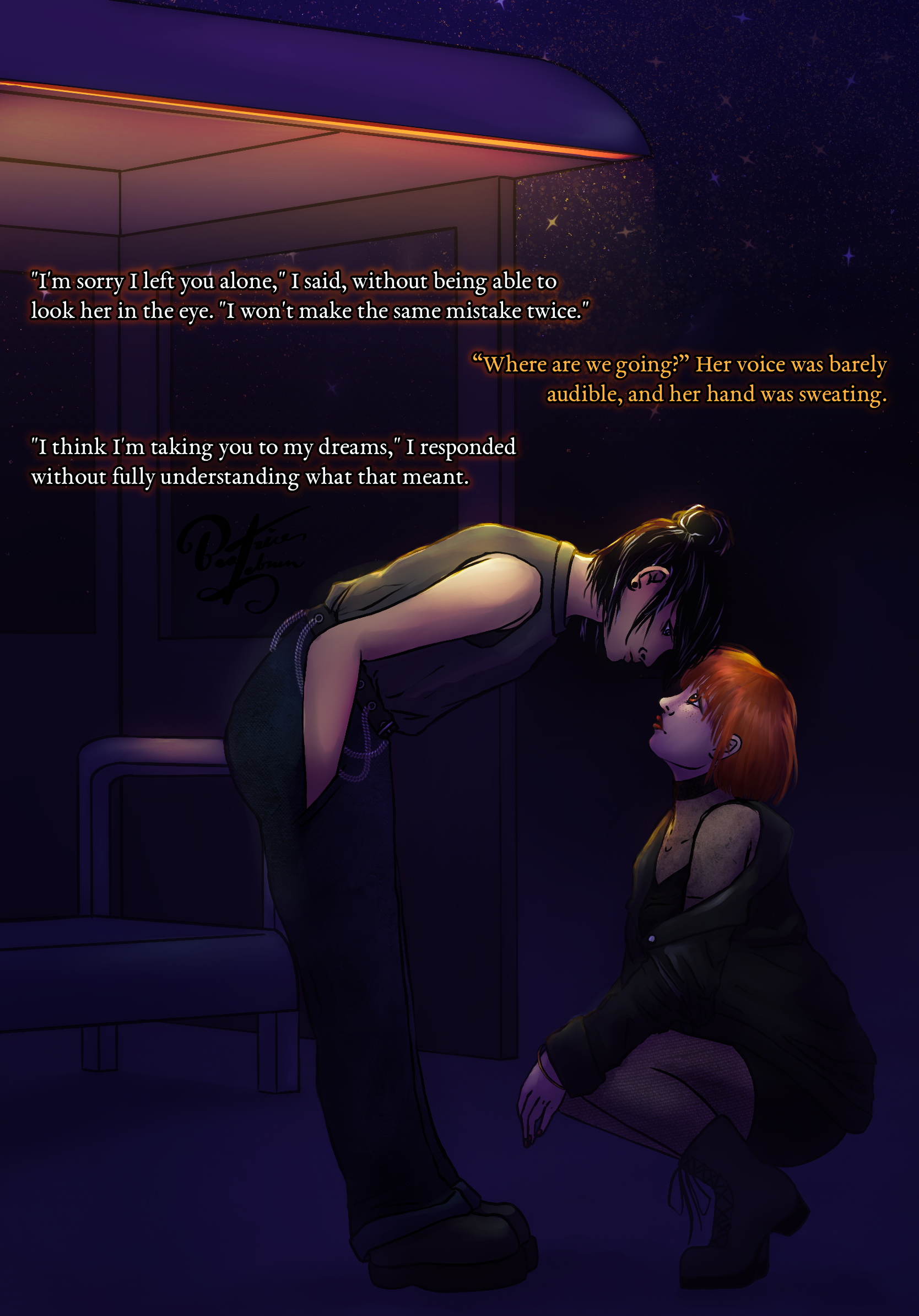 Taking you to my dreams - Beneath the Urban Stars Art Print