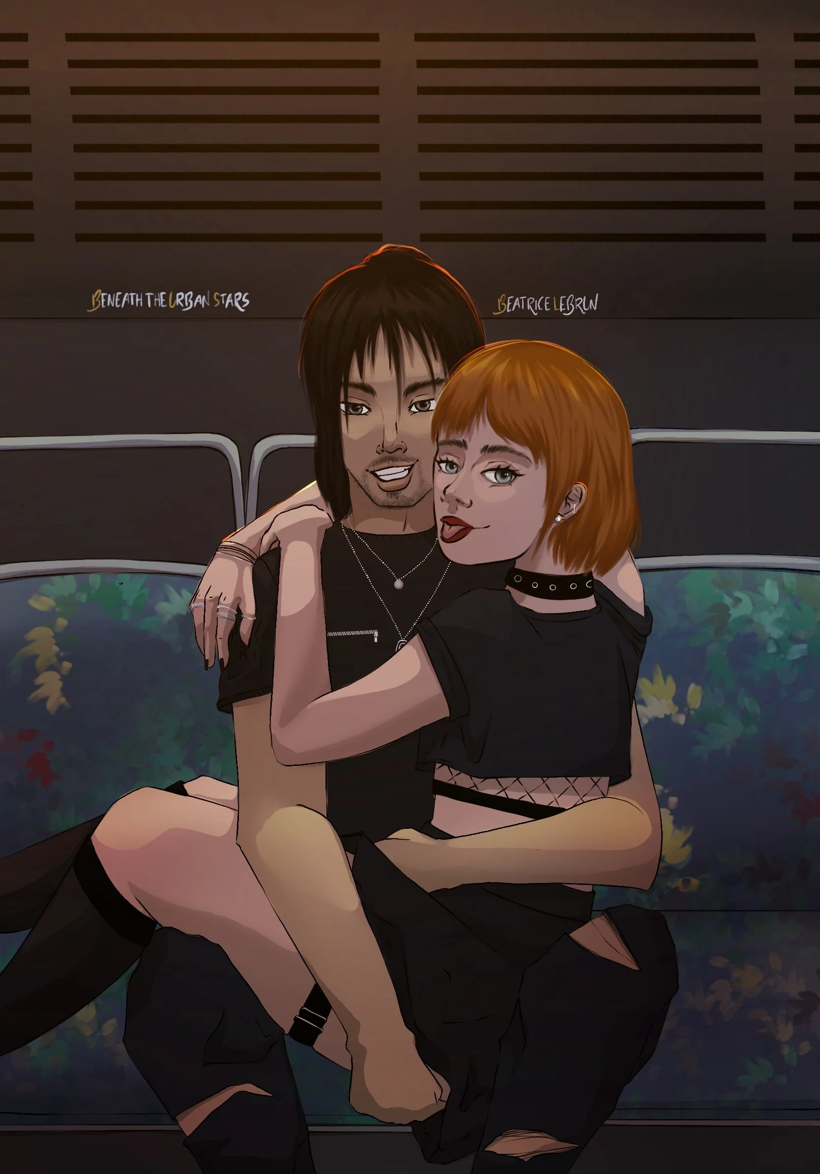 We met on a Bus - Beneath the Urban Stars Art Print
