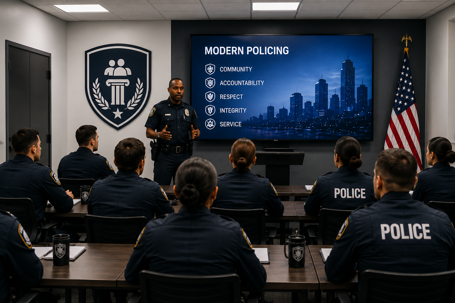 Law enforcement training session