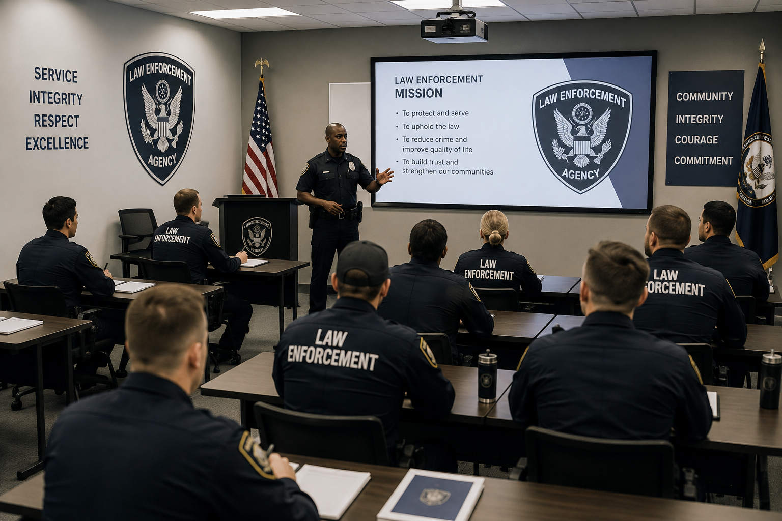 Law enforcement training session