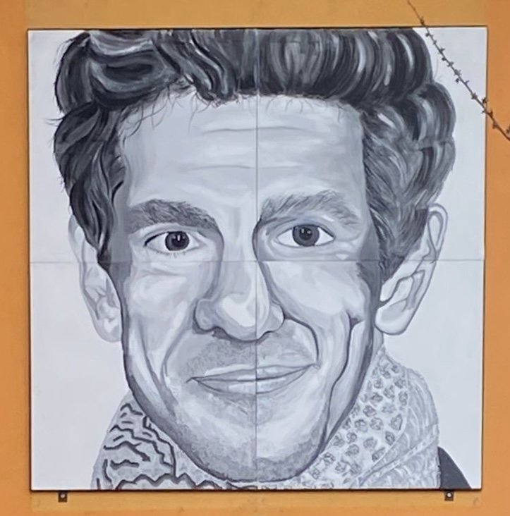 Monochrome Painting of 'Mathew Baynton'