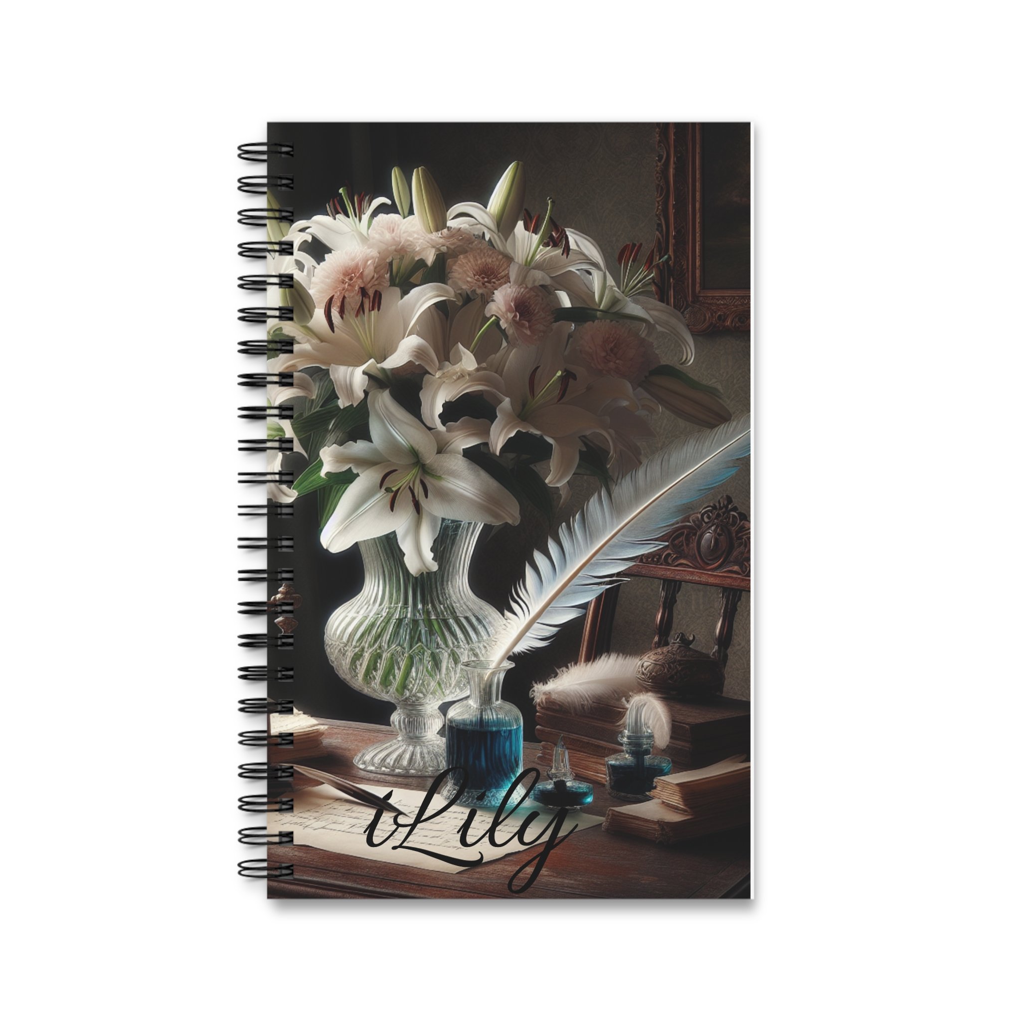 iLily Floral Spiral Journal