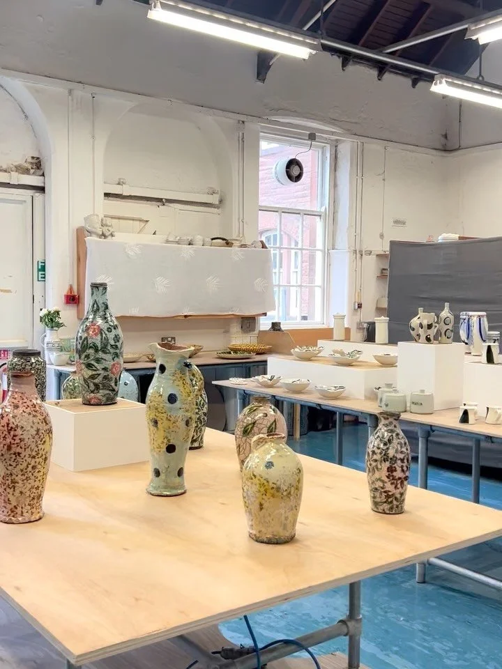 〰️ 🧡 Ready for Spring Fling 2026 @springfling!  This weekend in the studio, come and see some new work (many seconds, and experimental pieces also), watch us demonstrate in the wheel and decorating and enjoy some tea &amp; cake! 

🧡@c.taylor.design