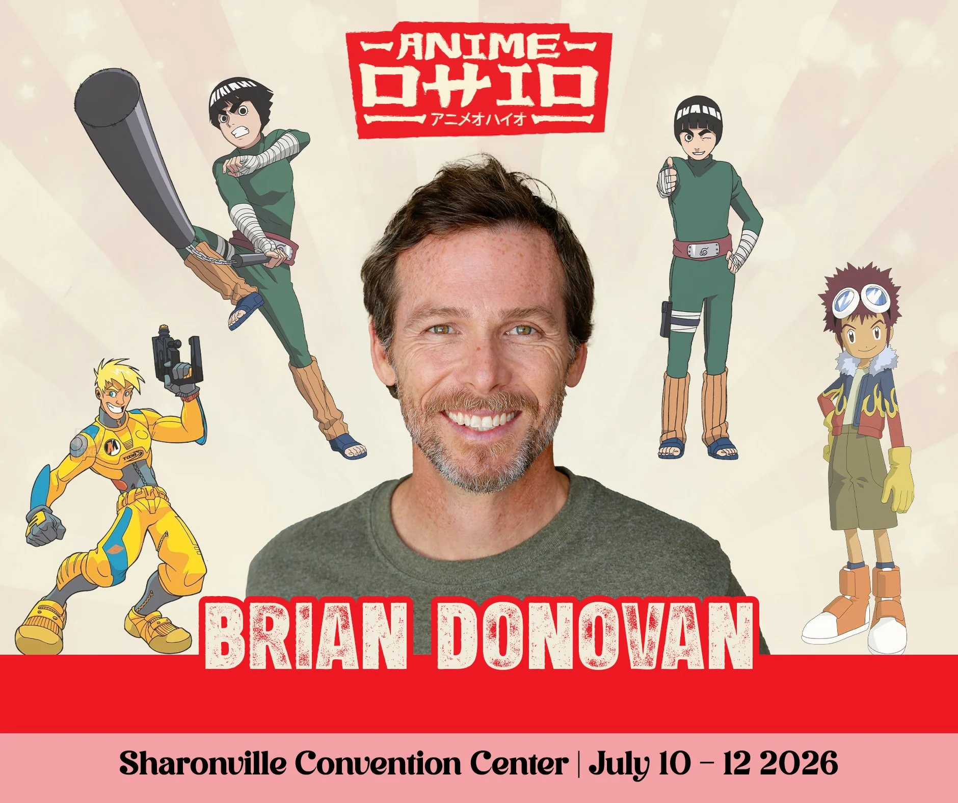 Brian Donovan is the last celebrity guest to be announced for Anime Ohio 2026!

Brian is the director of the award-winning documentary, Kelly's Hollywood (Showtime
Networks), about the intimate relationship he had with his spectacular sister who was
