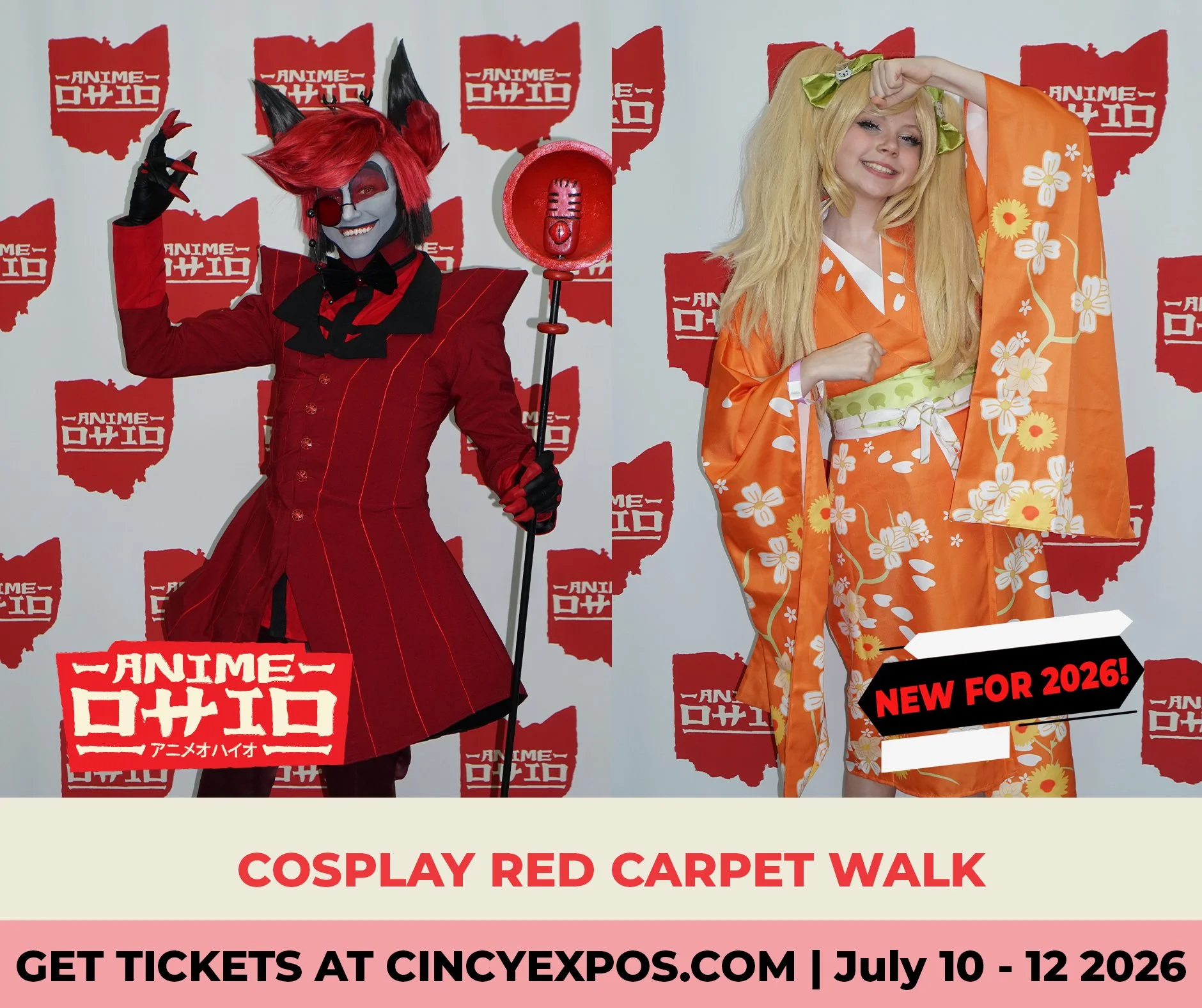 READY FOR YOUR MOMENT? 
Step onto the Anime Ohio Cosplay Red Carpet, show off your look, strike your best pose, and own the spotlight! No pressure, no sign-ups&mdash;just pure hype, great vibes, and epic photos. Don&rsquo;t watch&hellip; be seen!

Sc