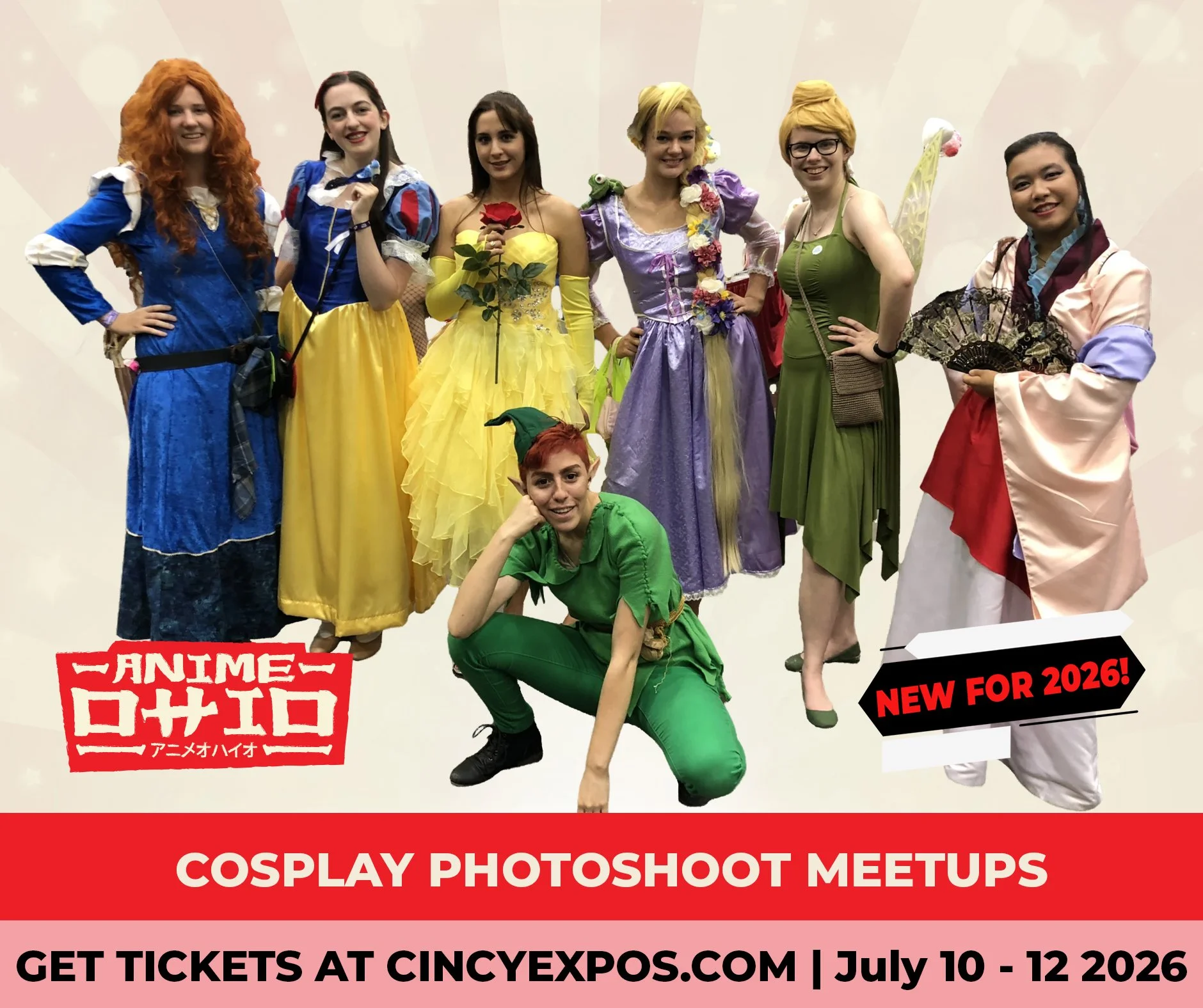 At Anime Ohio, Themed Cosplay Photoshoot Meetups bring fans of the same fandom together for epic group shots, creative poses, and unforgettable moments. Surrounded by matching cosplays and photographers ready to capture it all, it&rsquo;s your chance