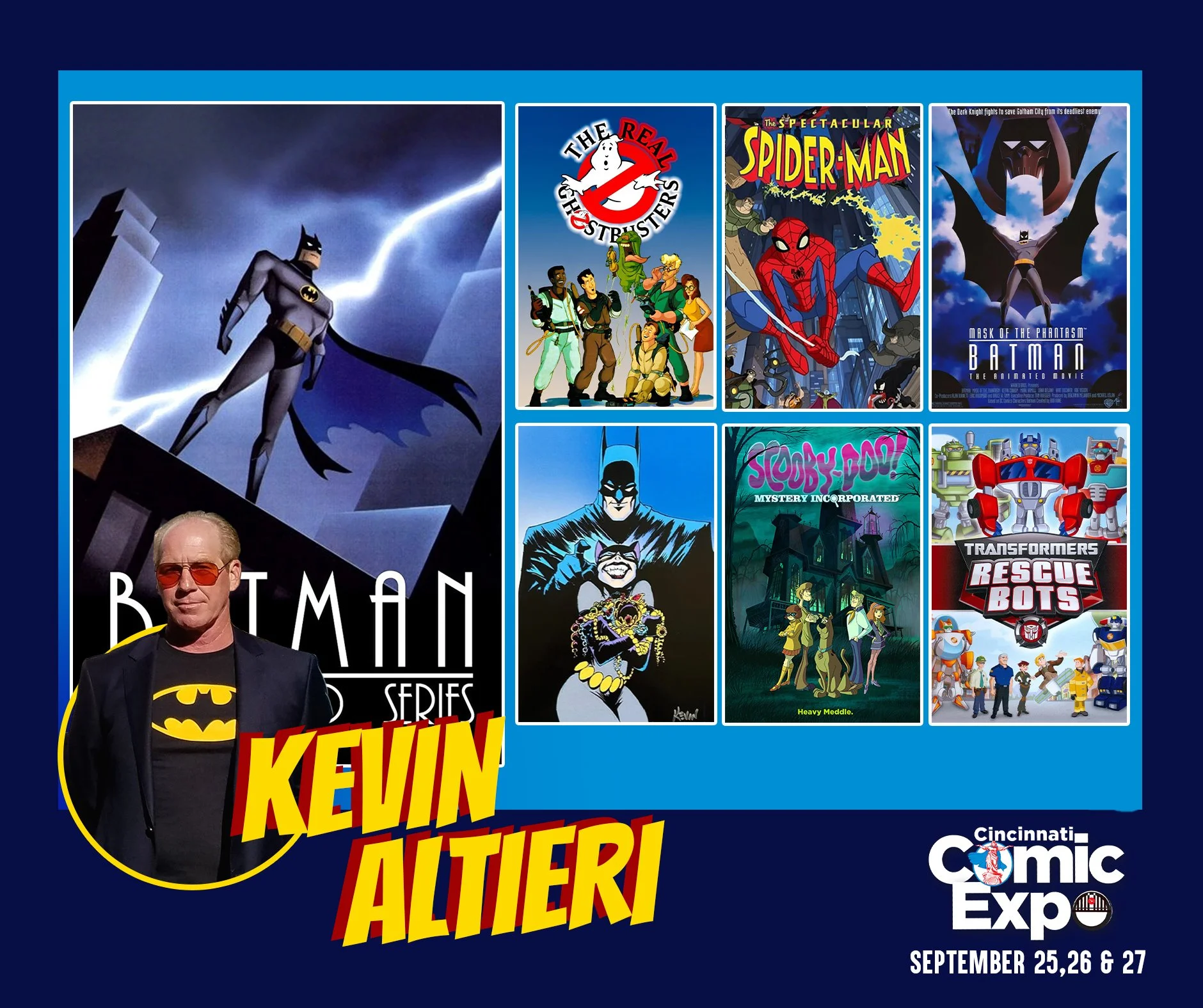 Artist and director Kevin Altieri will be meeting fans at his first Cincinnati Comic Expo this year!

He is an American director and storyboard artist, renowned for his influential work in the animation industry. With a career spanning several decade