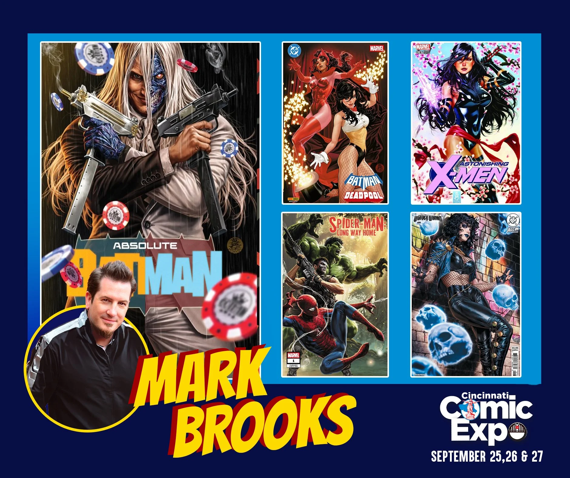 Artist Mark Brooks is the newest addition to the lineup for the 2026 Cincinnati Comic Expo!

Mark is a Marvel illustrator known for his imaginative and bold cover art on titles such as X-Men Legacy, Guardians of the Galaxy, Avengers, Uncanny Avengers