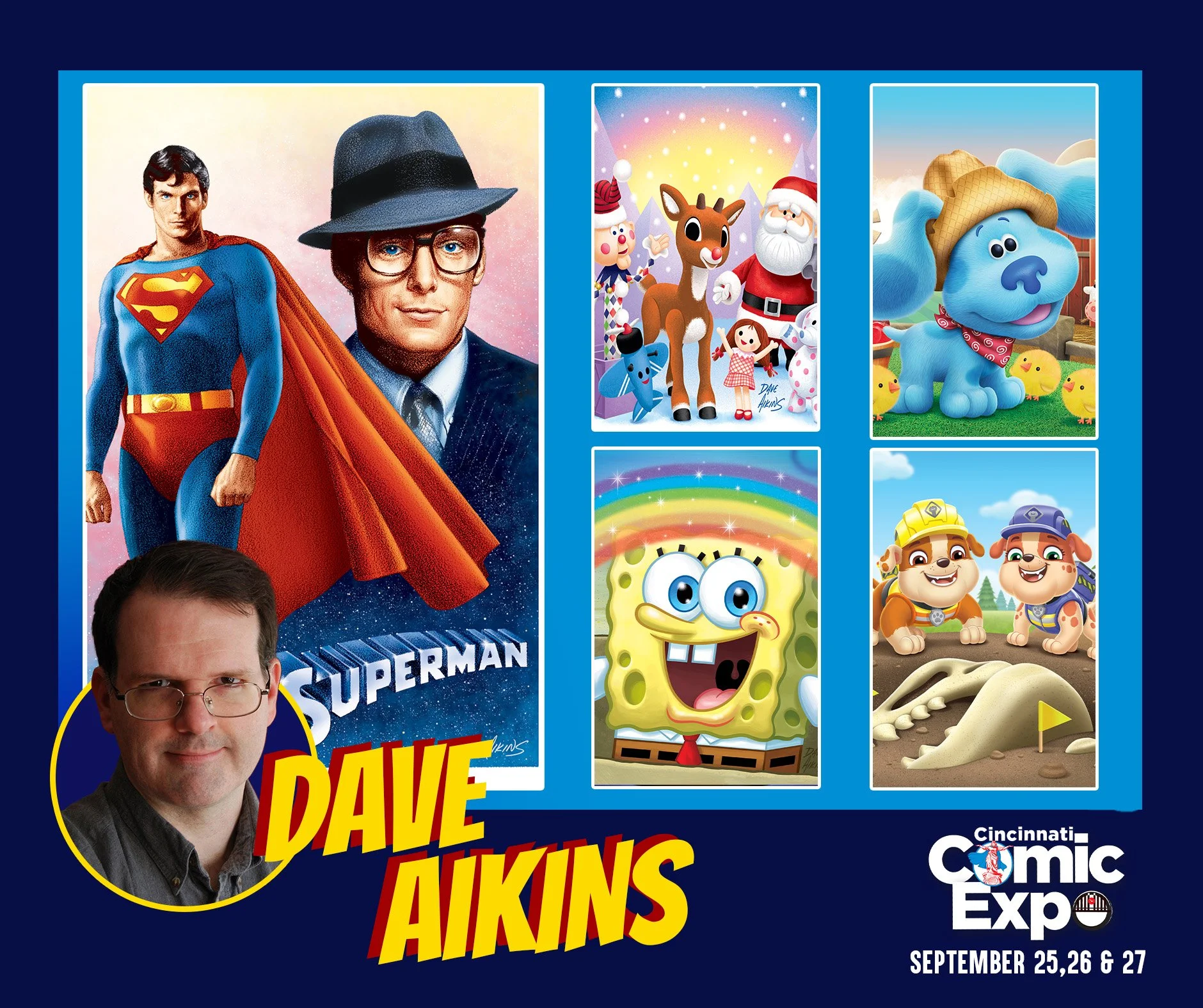 Artist Dave Aikins will join us at the 2026 Cincinnati Comic Expo!

Dave Aikins is an illustrator working in the publishing side of children&rsquo;s television and movies. Over the past 30 years he has worked on hundreds of children&rsquo;s books for