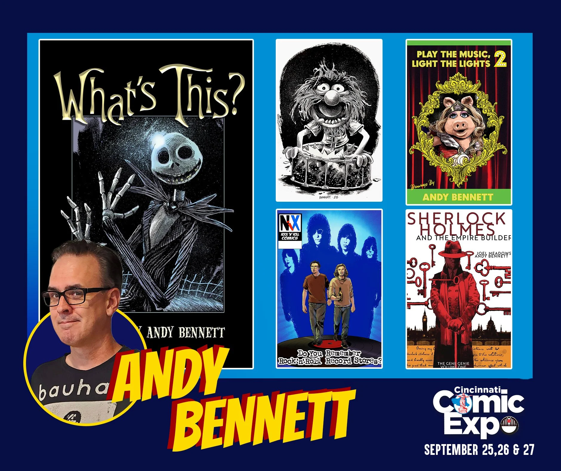 Artist Andy Bennett will be in the First Financial Center for the 2026 Cincinnati Comic Expo!

Andy Bennett was born and raised in the hills of southern Ohio. He is a graduate of Shawnee State University in Portsmouth, and The Columbus College of Art