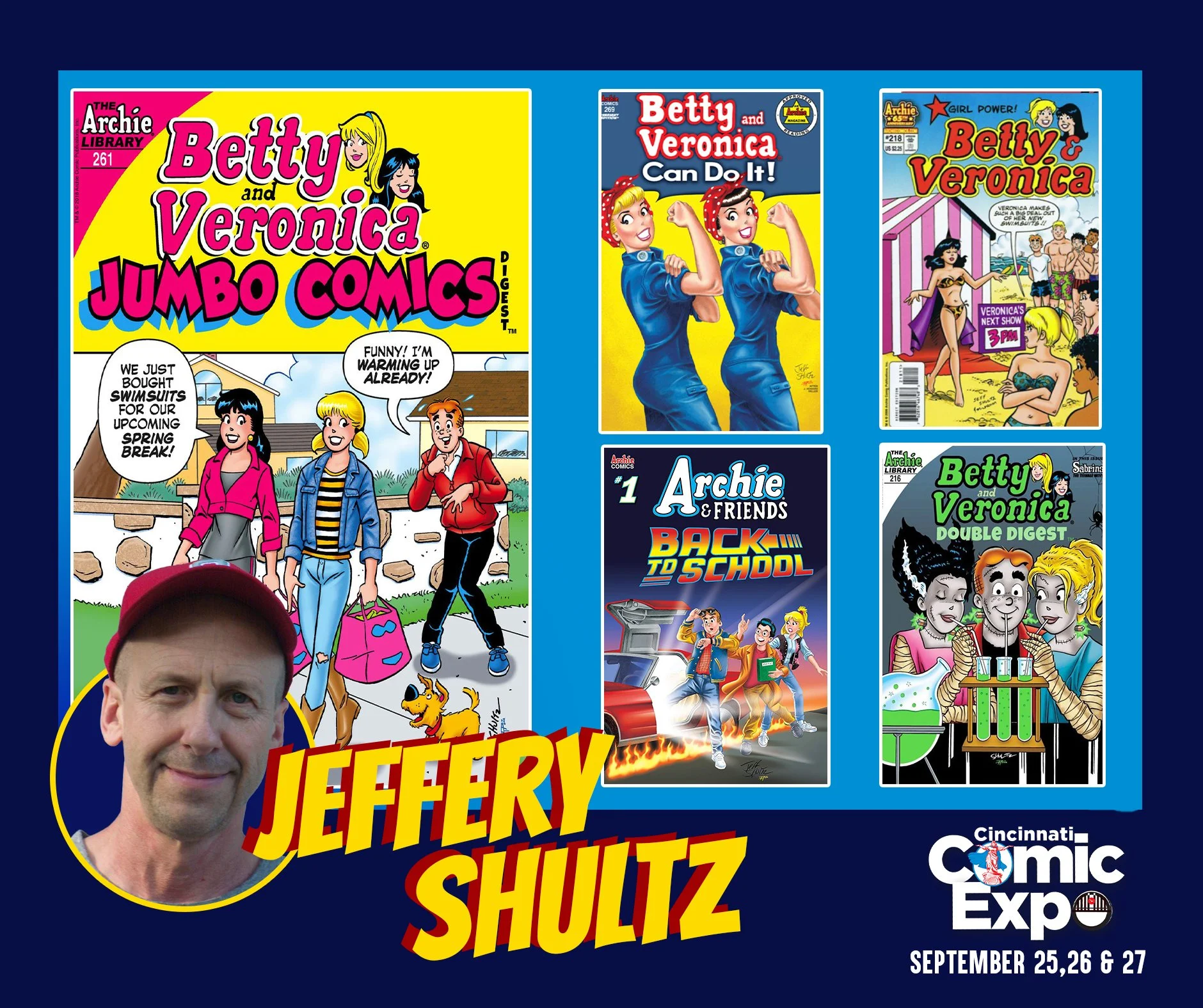 ICYMI:
Artist Jeffery Shultz will be setup at the 2026 Cincinnati Comic Expo!

He has over 30 years of experience as a Comic Artist and Inker. His credits include: Tom and Jerry, Peanuts, Looney Tunes, Super Suckers, Archie's Betty and Veronica. He a