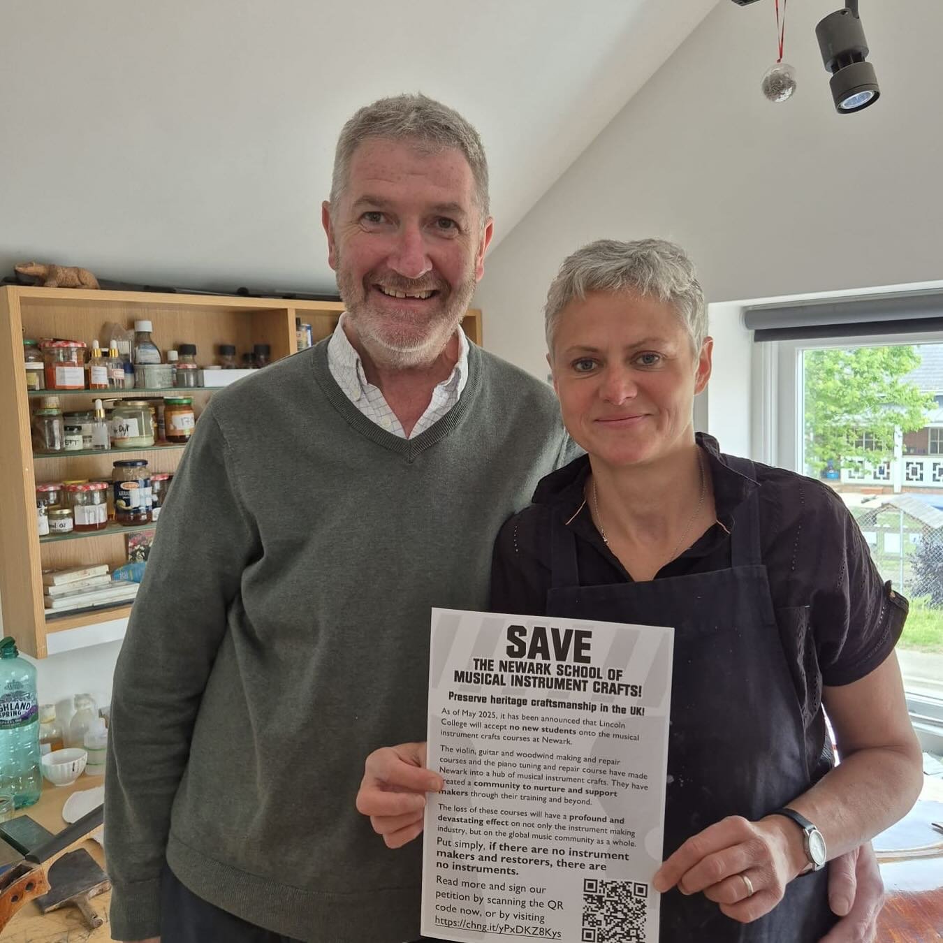 Iris and Tony Carr met at Newark where they studied from 1992. In 1996 Iris found a job in Charles Beares’ workshop for eight years before moving to Suffolk where they divide their time between restoring, making, and branching out into wooden b
