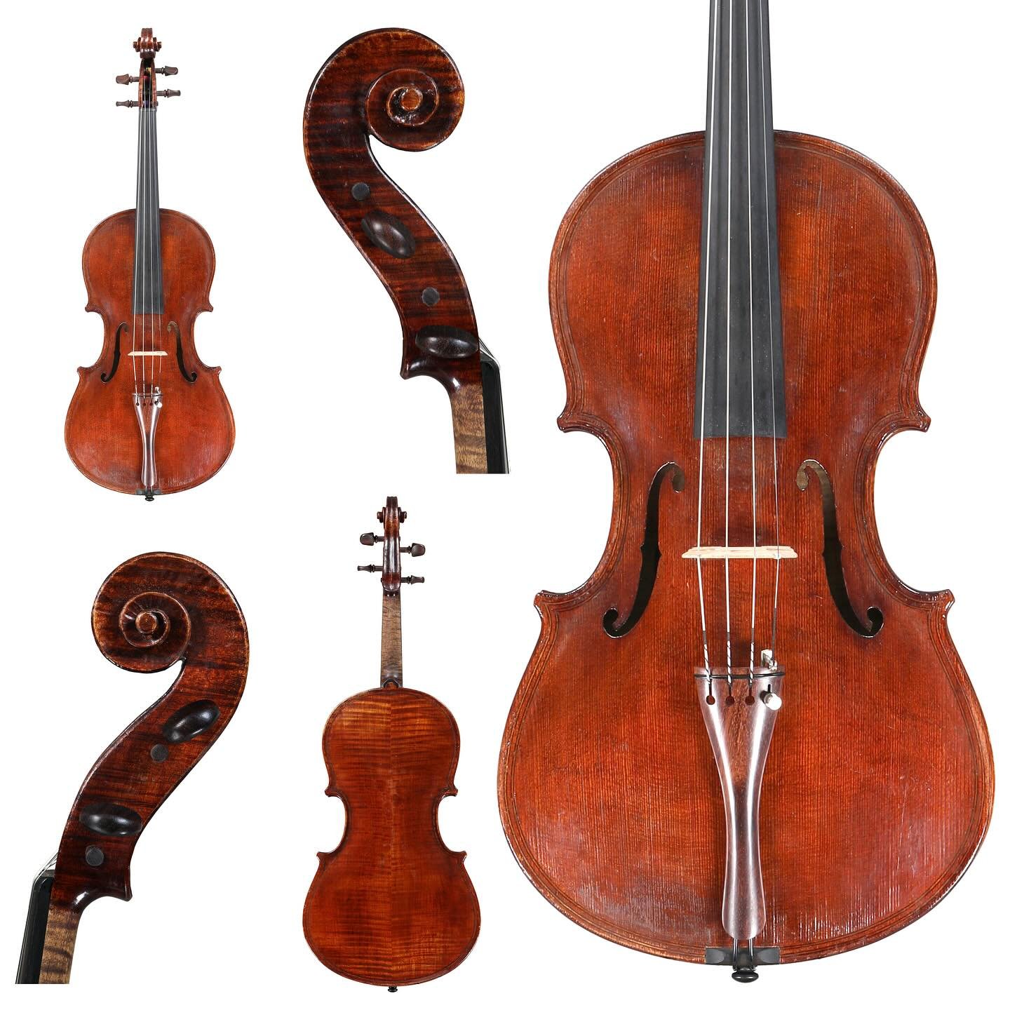 So delighted to be at the end of year show at the Newark Schools of Musical Instrument Crafts. Here’s a lovely second-year viola by Oisin Marsh who is in the UK from Ireland to study. It is based on a Maggini model from the 1590s, and is a ripp
