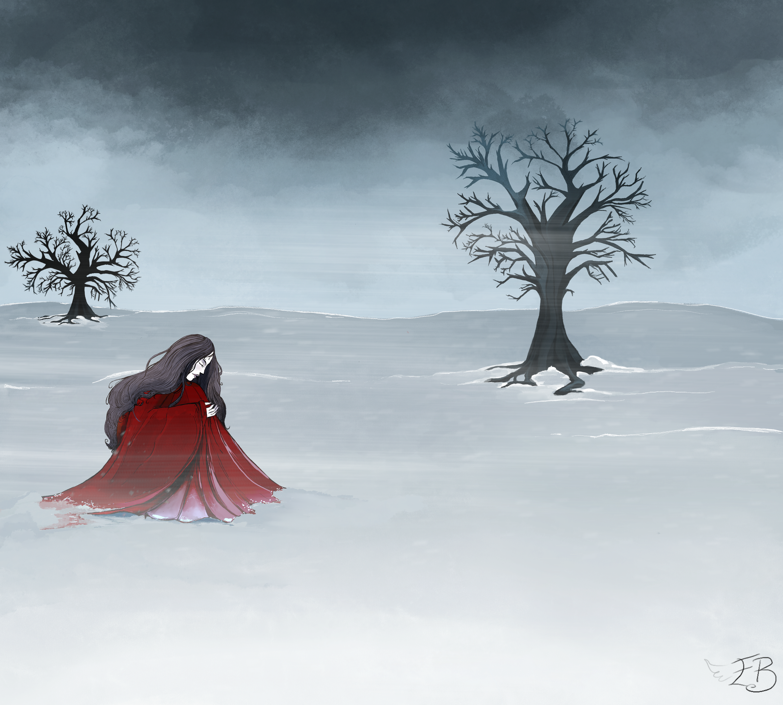 Cover for Wintering Down by indie music band, Hybrid Angel