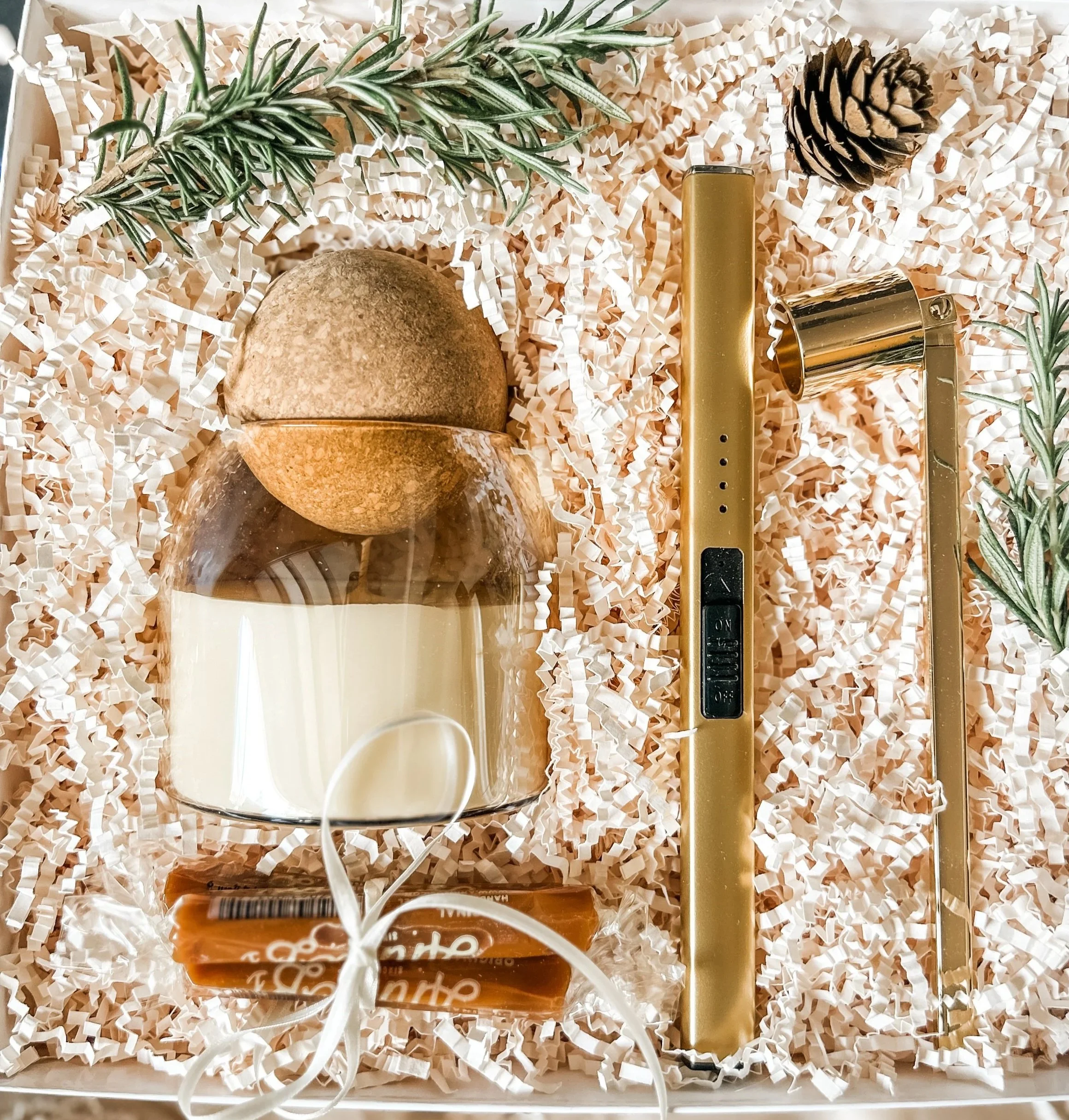 Wooden gift box with gourmet garlic infused olive oil bruchetta dip mix artisan handmade dipping dish crackers handcarved wooden spoon in a wooden gift box