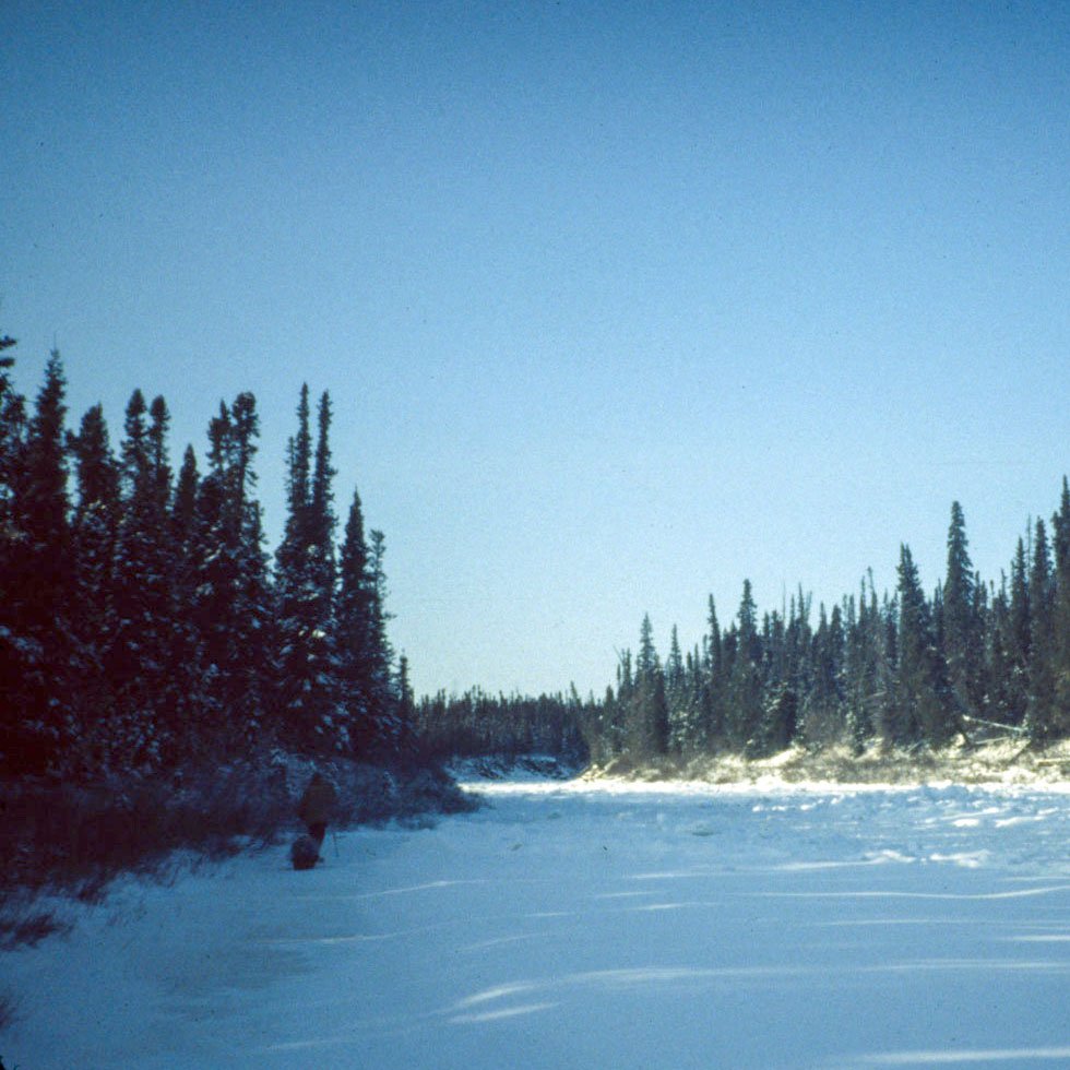 A tiny spec of a human hugging the left bank. (image 10 of 18)