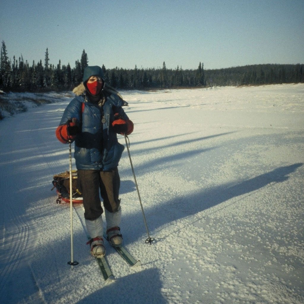 Headed upstream from the cabin with the goal of exploring off the edge of our map. We had a couple very close calls during this trip. (image 7 of 18)
