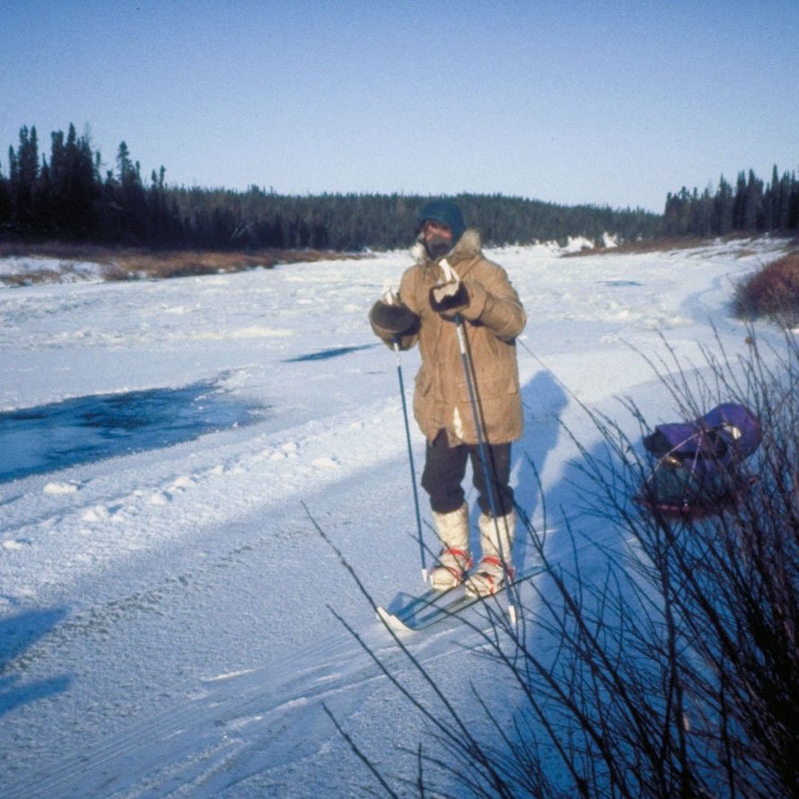 Sketchy skiing near open water (image 16 of 18)