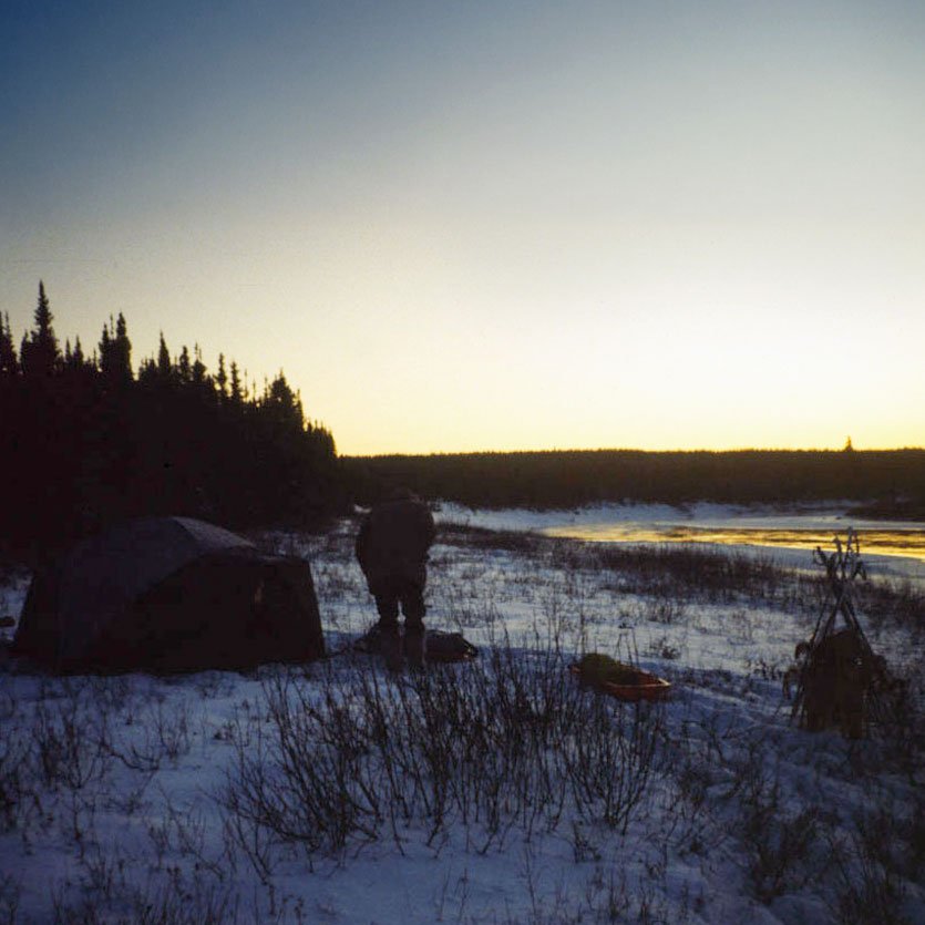 Ran out of white gas on our last night of this trip. We built a huge fire to try and warm up but to no avail. Wasn't bad once we got in our bags but the following morning was brutal (image 17 or 18)
