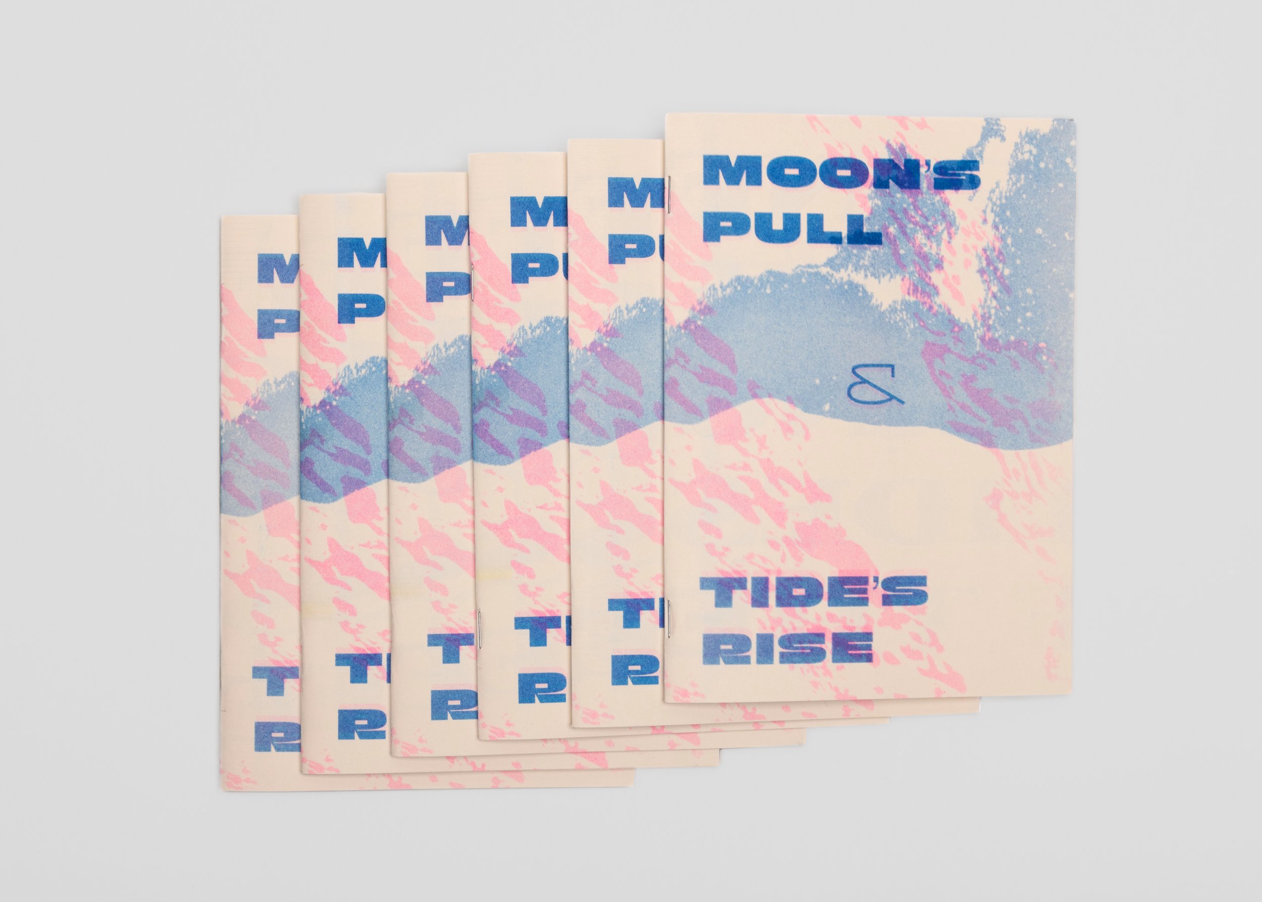MOON'S PULL & TIDES RISE I A Riso-printed publication on the movements of the ocean
