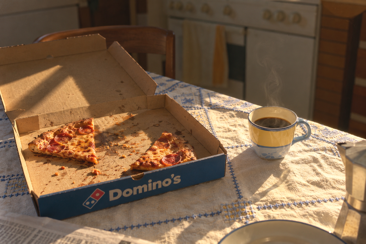 [ 04 ] Dominos I Leftover pizza, rebranded as breakfast