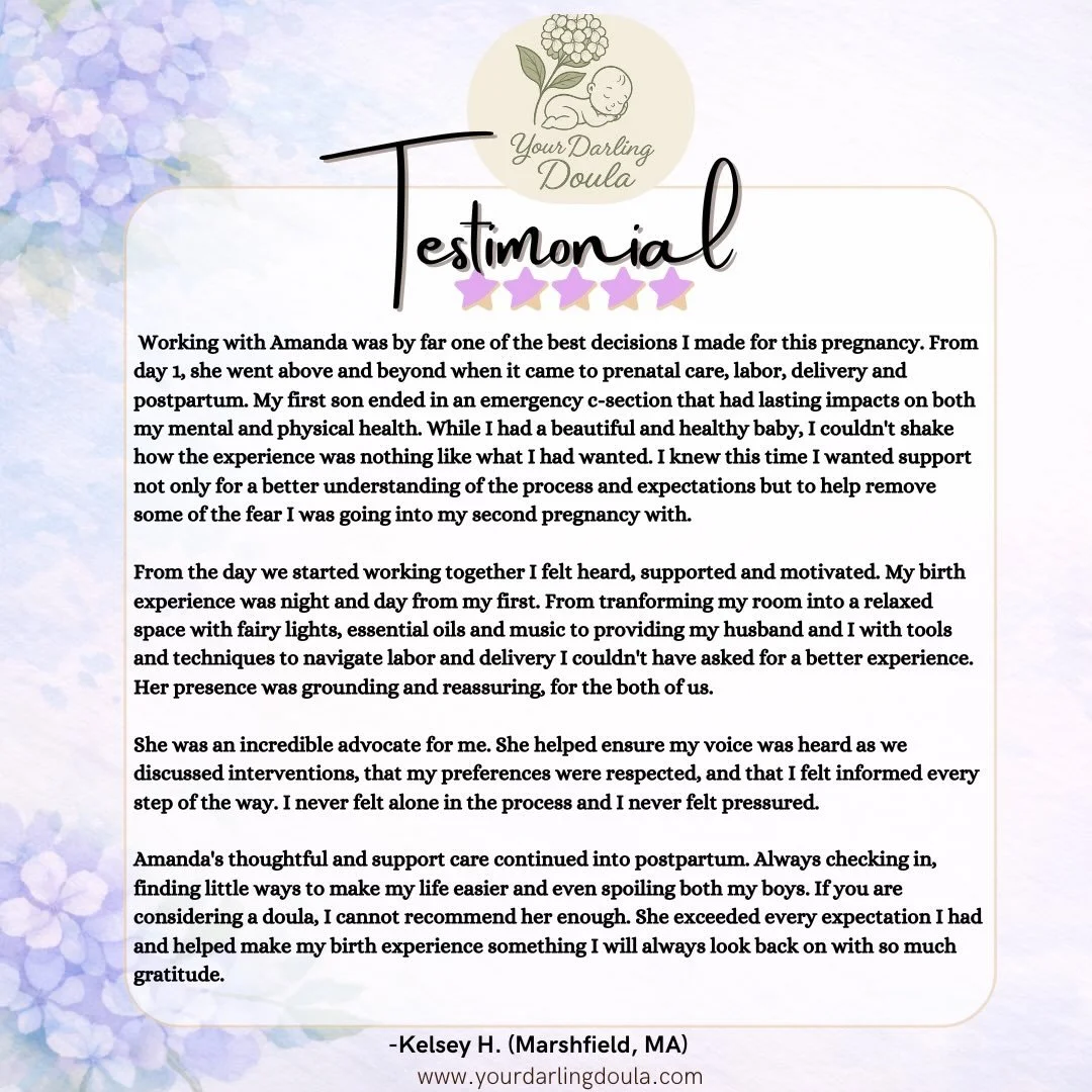 Another sweet review🥹💕#thankyou #doula #southshoredoula #birthdoula #bostondoula