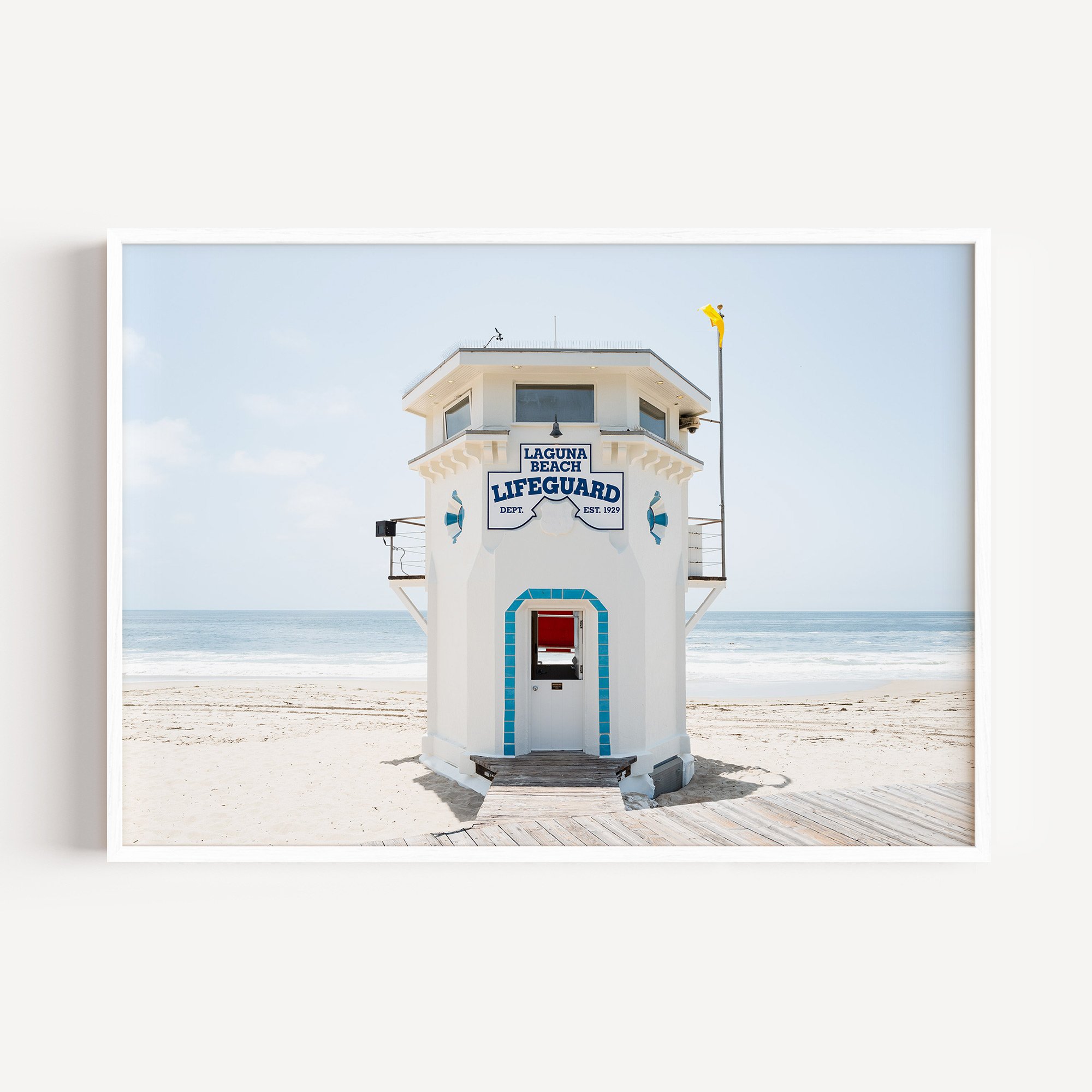 laguna beach wall art for sale, laguna beach print, boho art, laguna beach gifts, lifeguard tower print, laguna beach photography