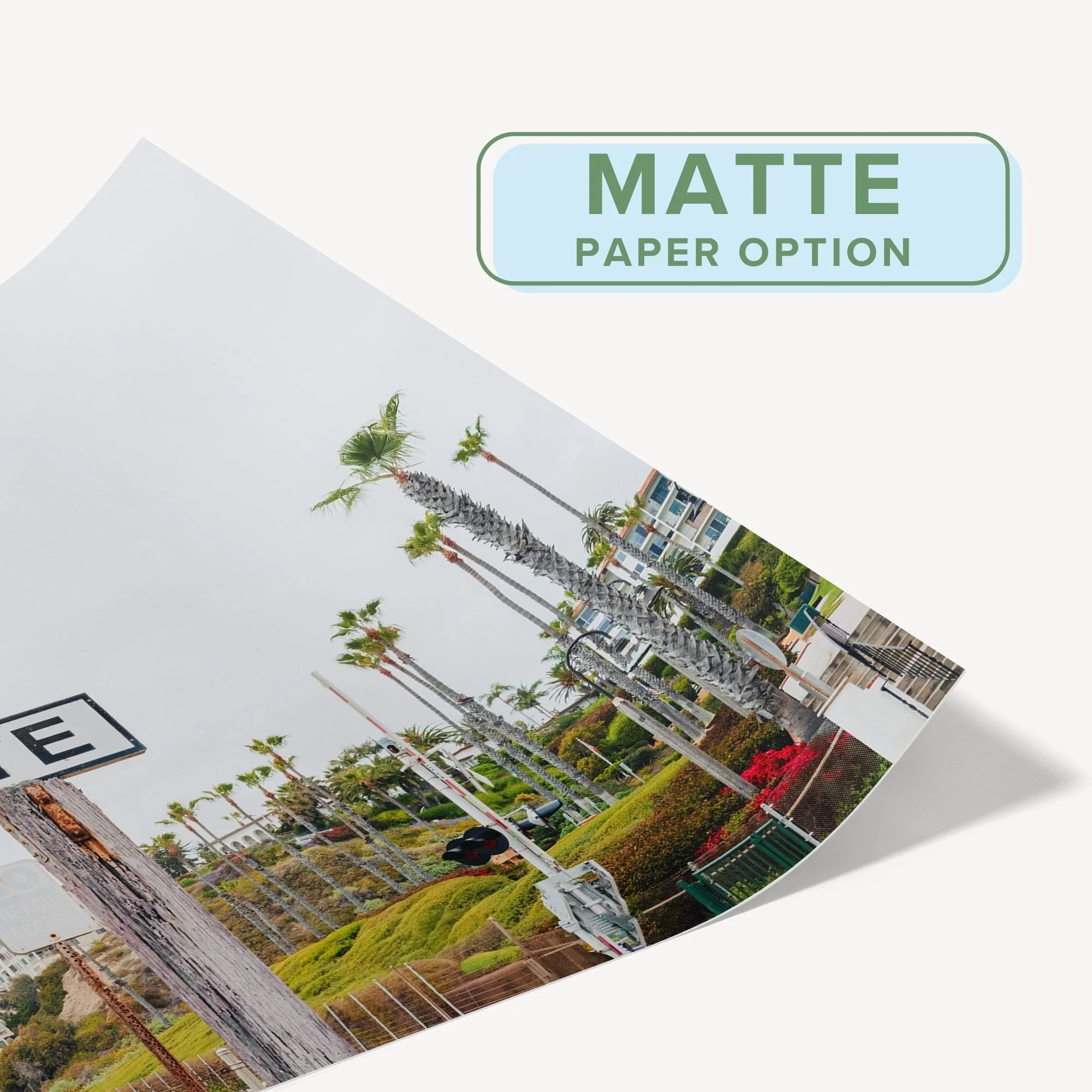 san clemente wall art for sale, san clemente print, san clemente poster, train tracks print, train sign poster
