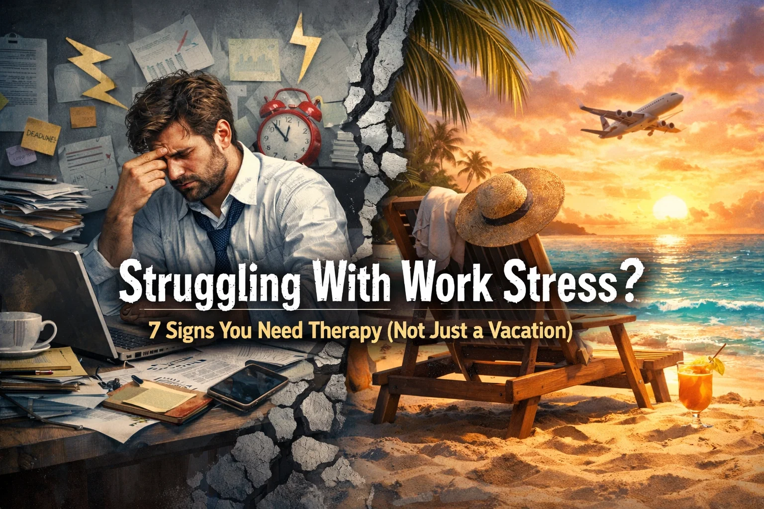 Struggling With Work Stress? 7 Signs You Need Therapy (Not Just a Vacation)